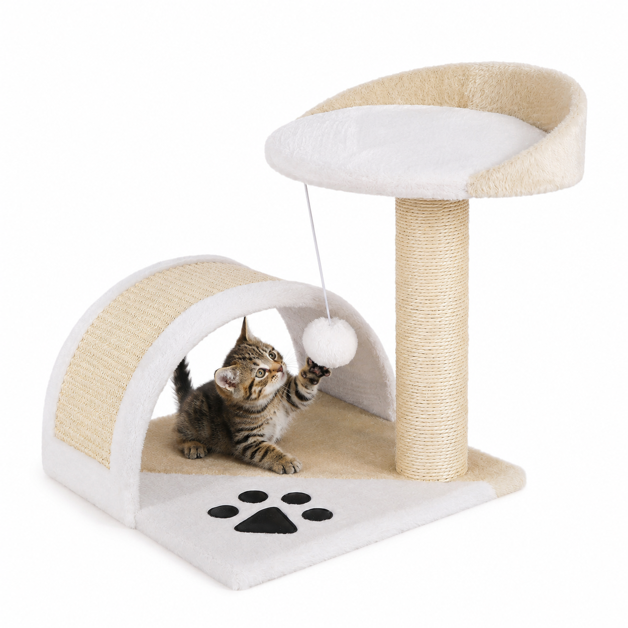 lionto Arbre à Chat avec Griffoir, 43 cm haut