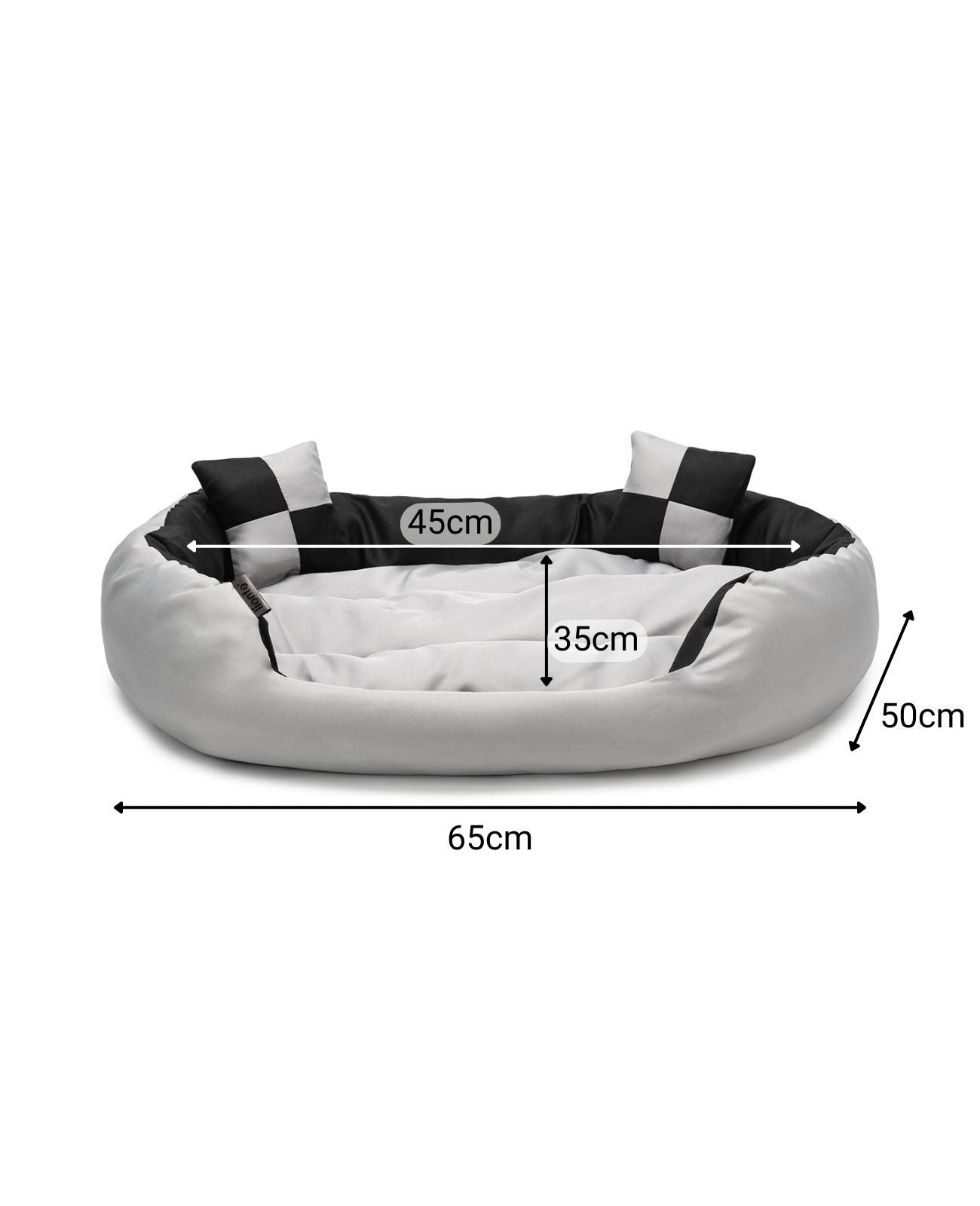 Lit pour chien 4 en 1 avec coussin réversible