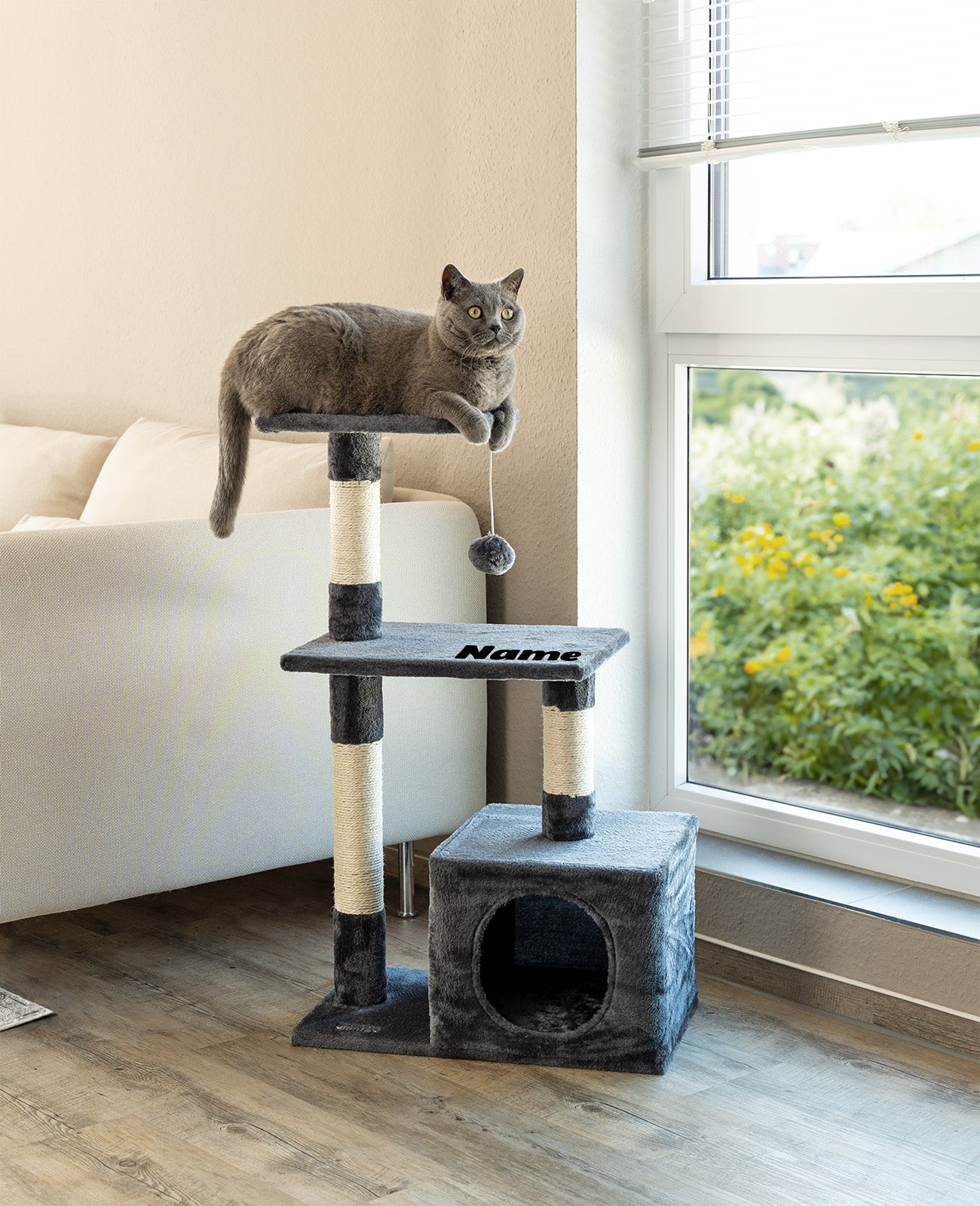 Arbre à chat 85 cm, personnalisé