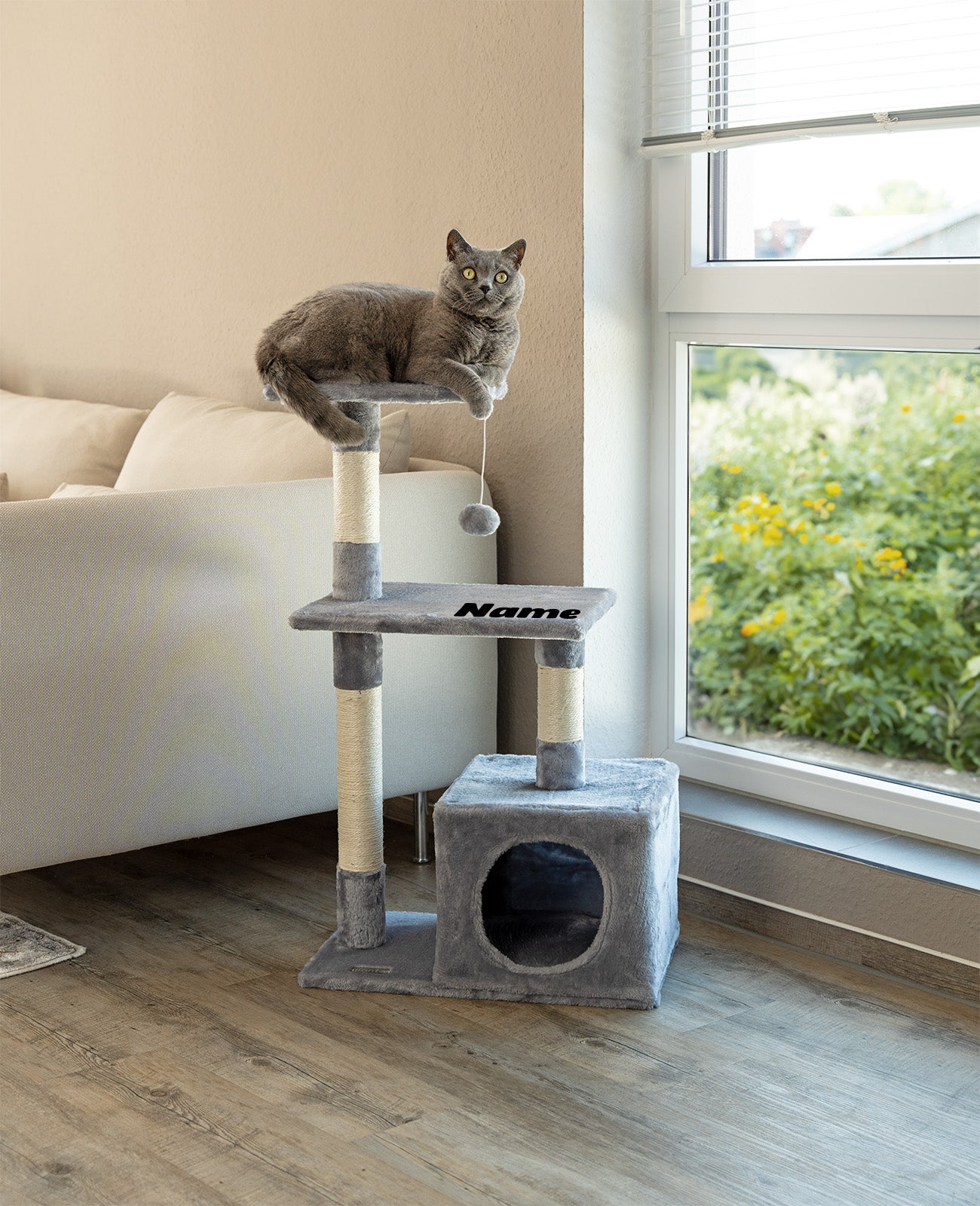 Arbre à chat 85 cm, personnalisé