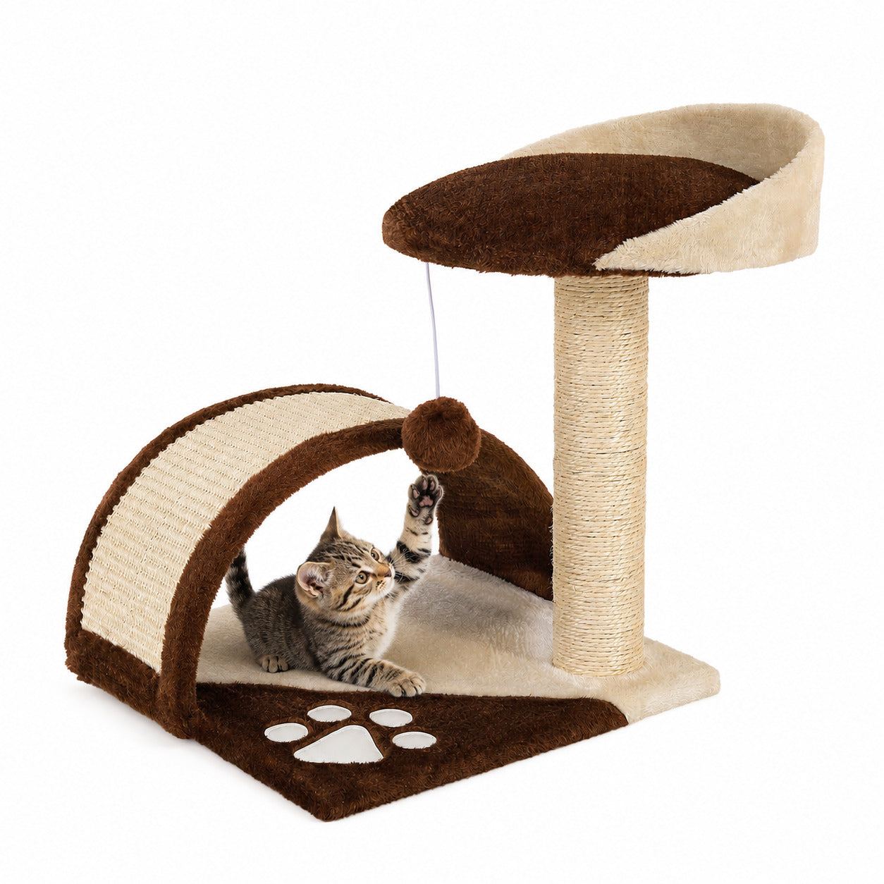 lionto Arbre à Chat avec Griffoir, 43 cm haut