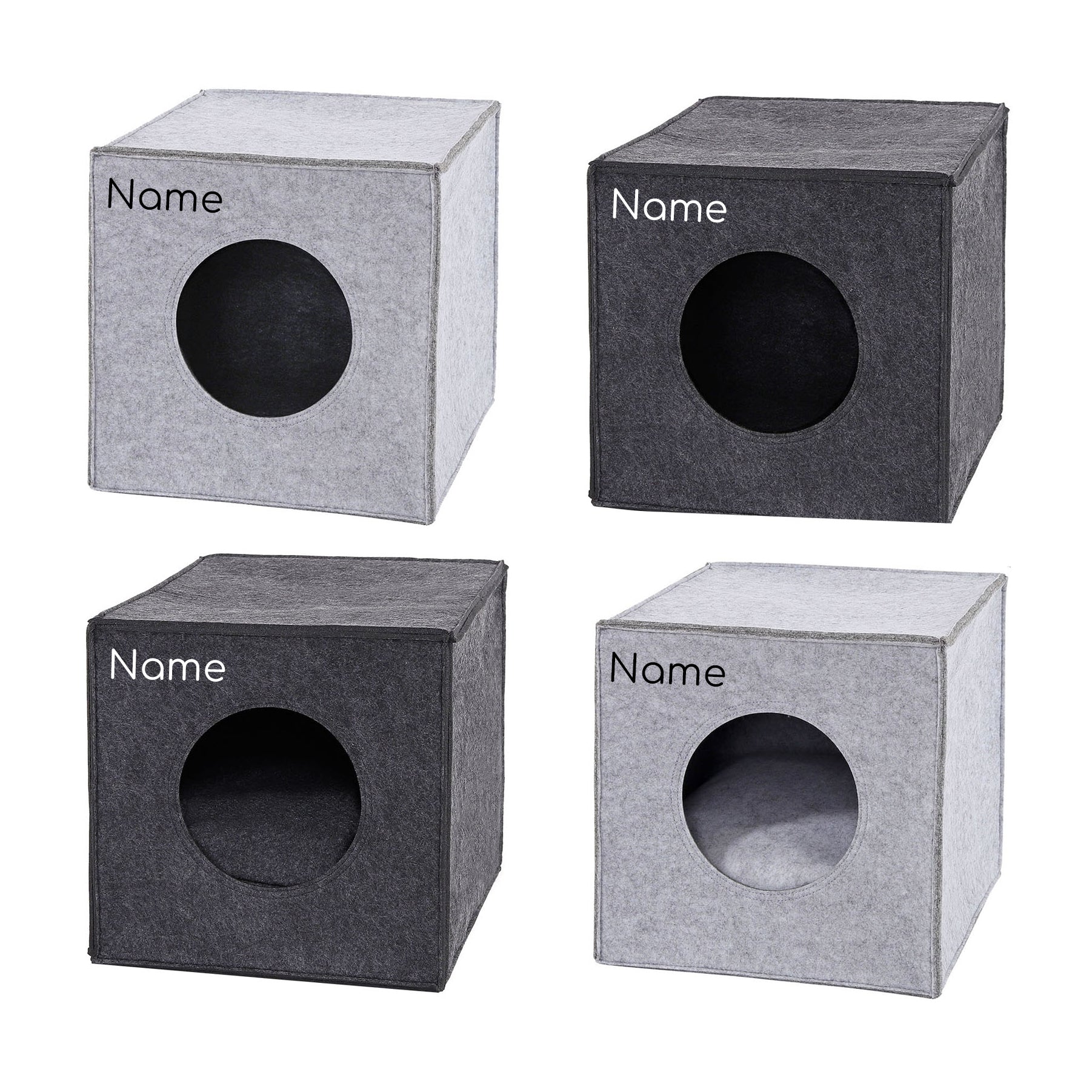 lionto Caverne chat pliable Caverne chats pour étagères 33x37x33 cm couleurs variées