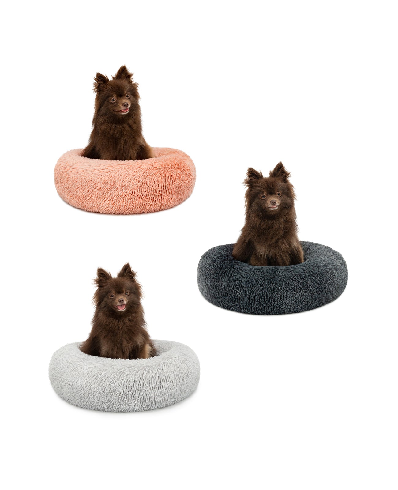 lionto Panier rond chien coussin chat panier donut choix de la taille et couleur