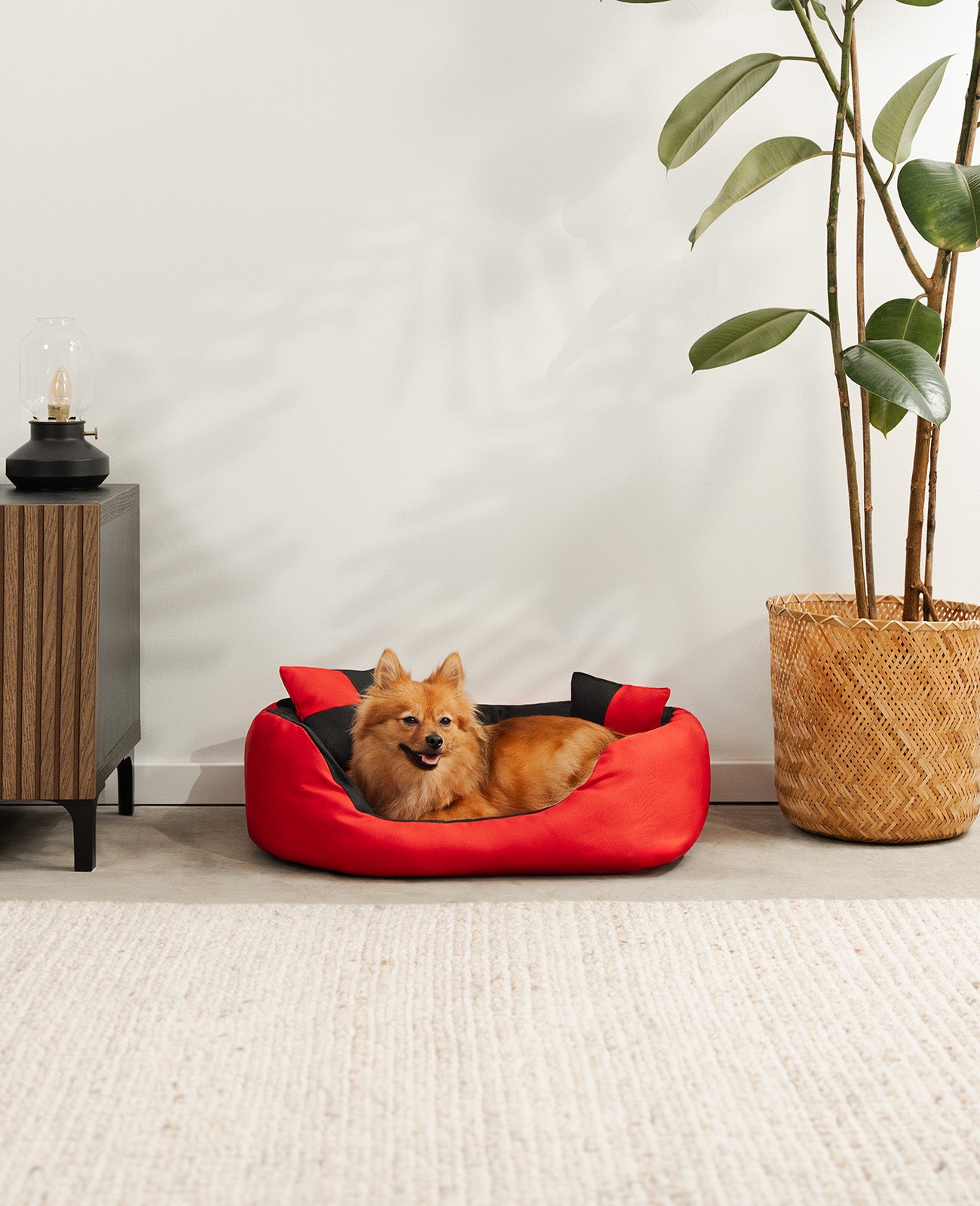 Lit pour chien 4 en 1 avec coussin réversible