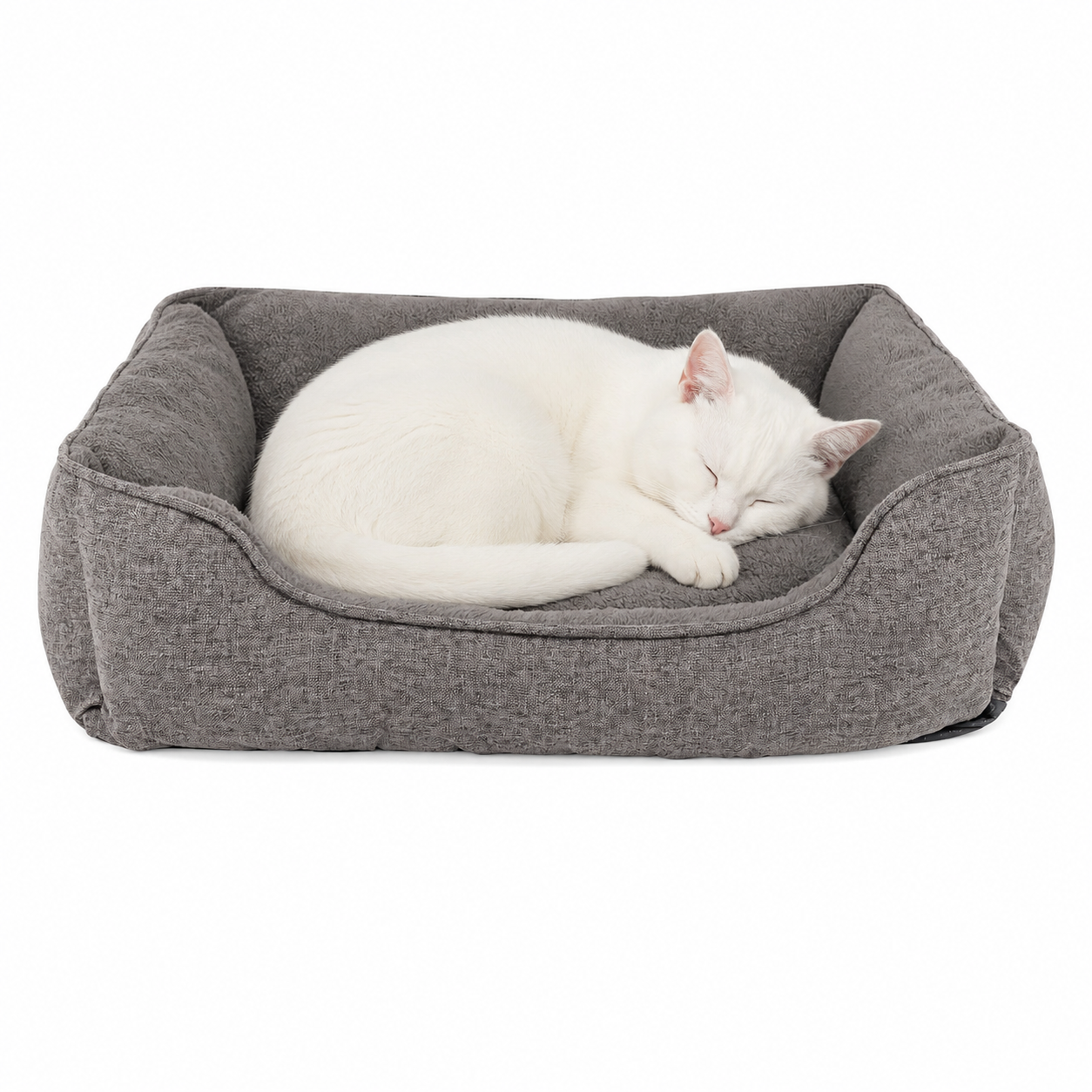 lionto Panier chat moucheté coussin chat corbeille chat housse amovible