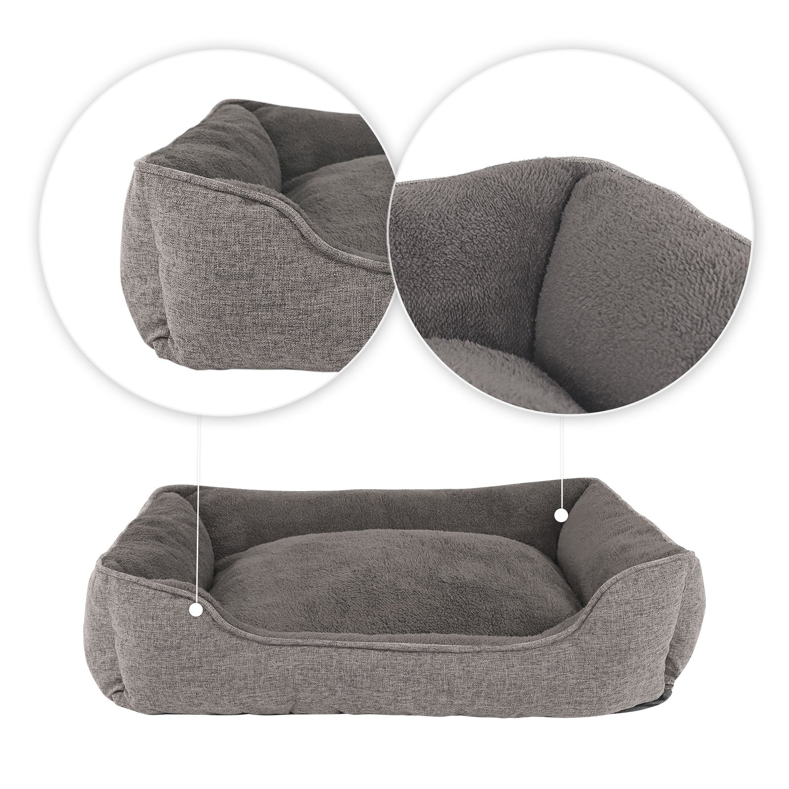 lionto Panier chat moucheté coussin chat corbeille chat housse amovible