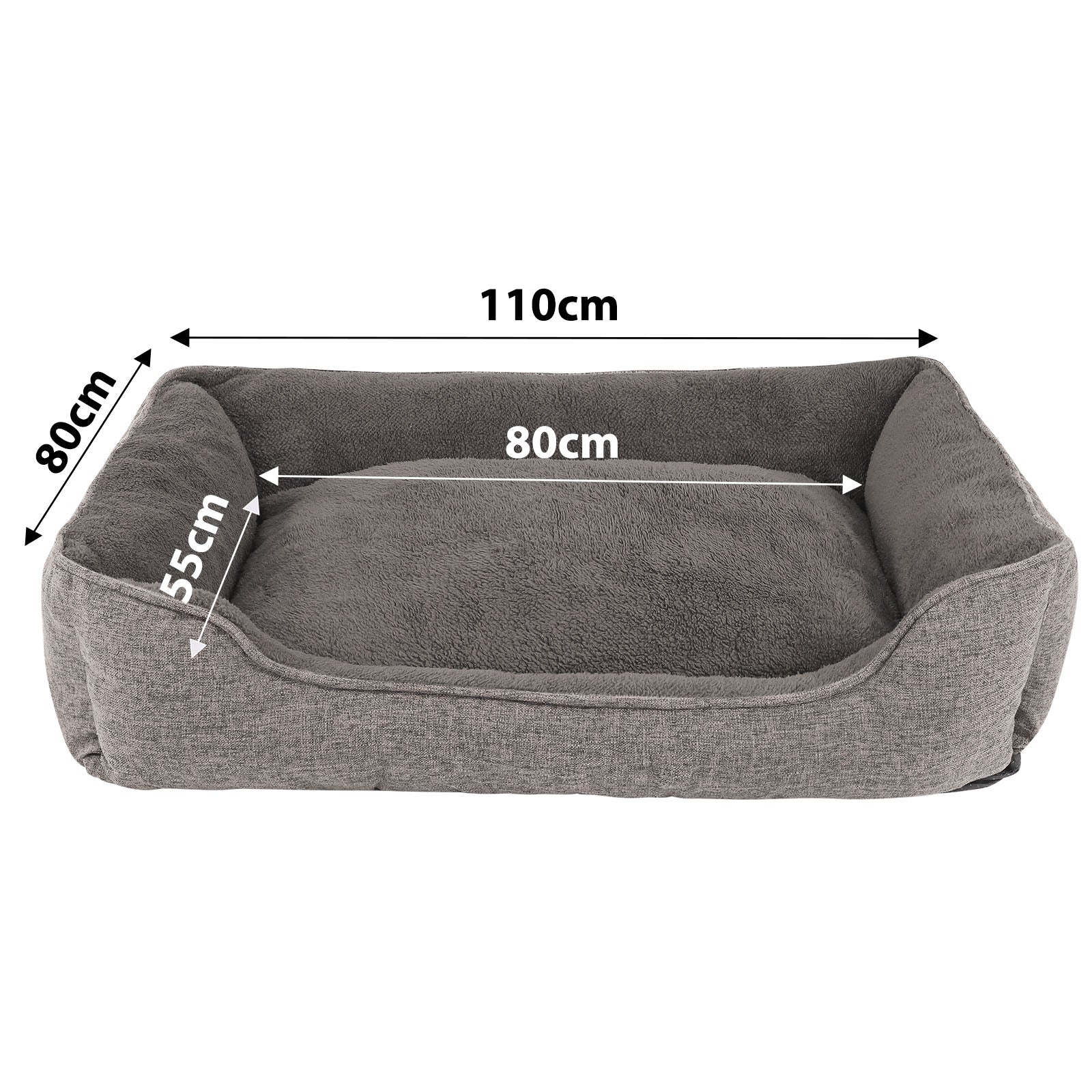 lionto Panier chat moucheté coussin chat corbeille chat housse amovible