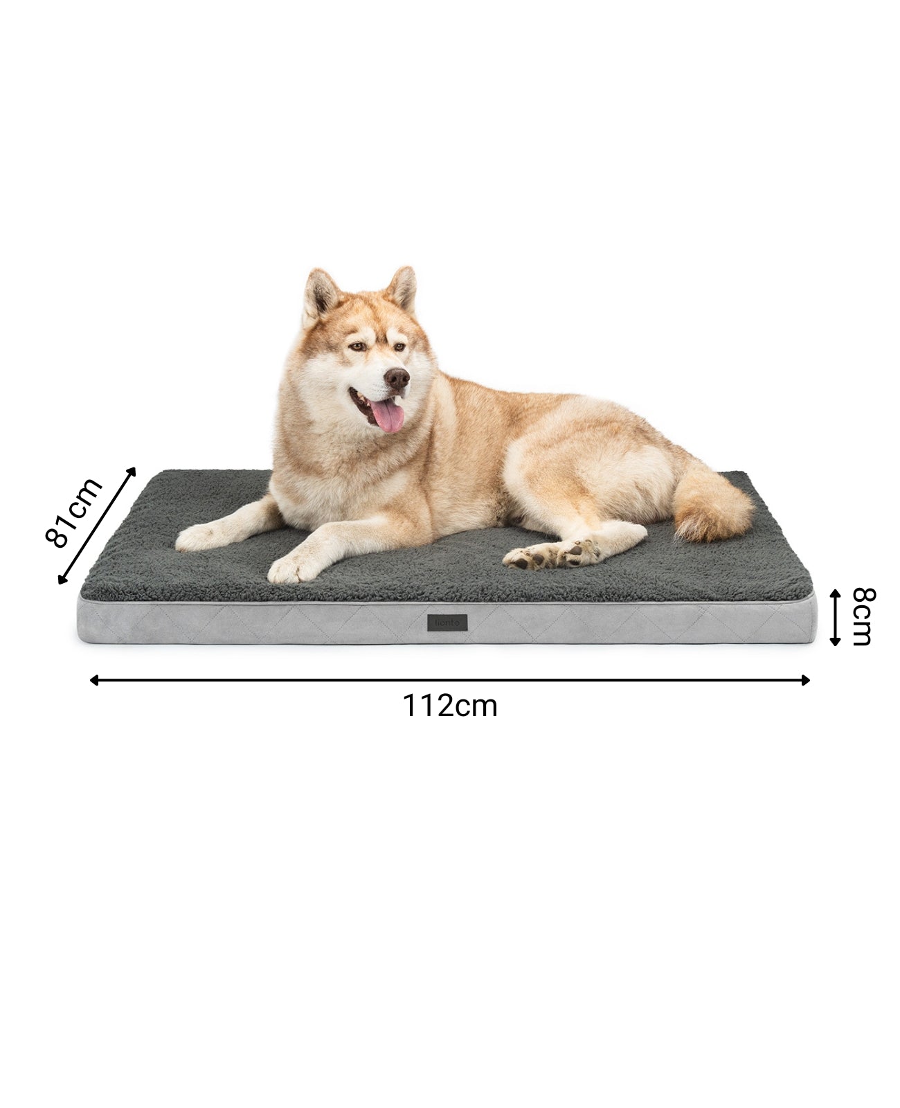 Lit orthopédique pour chien avec peluche