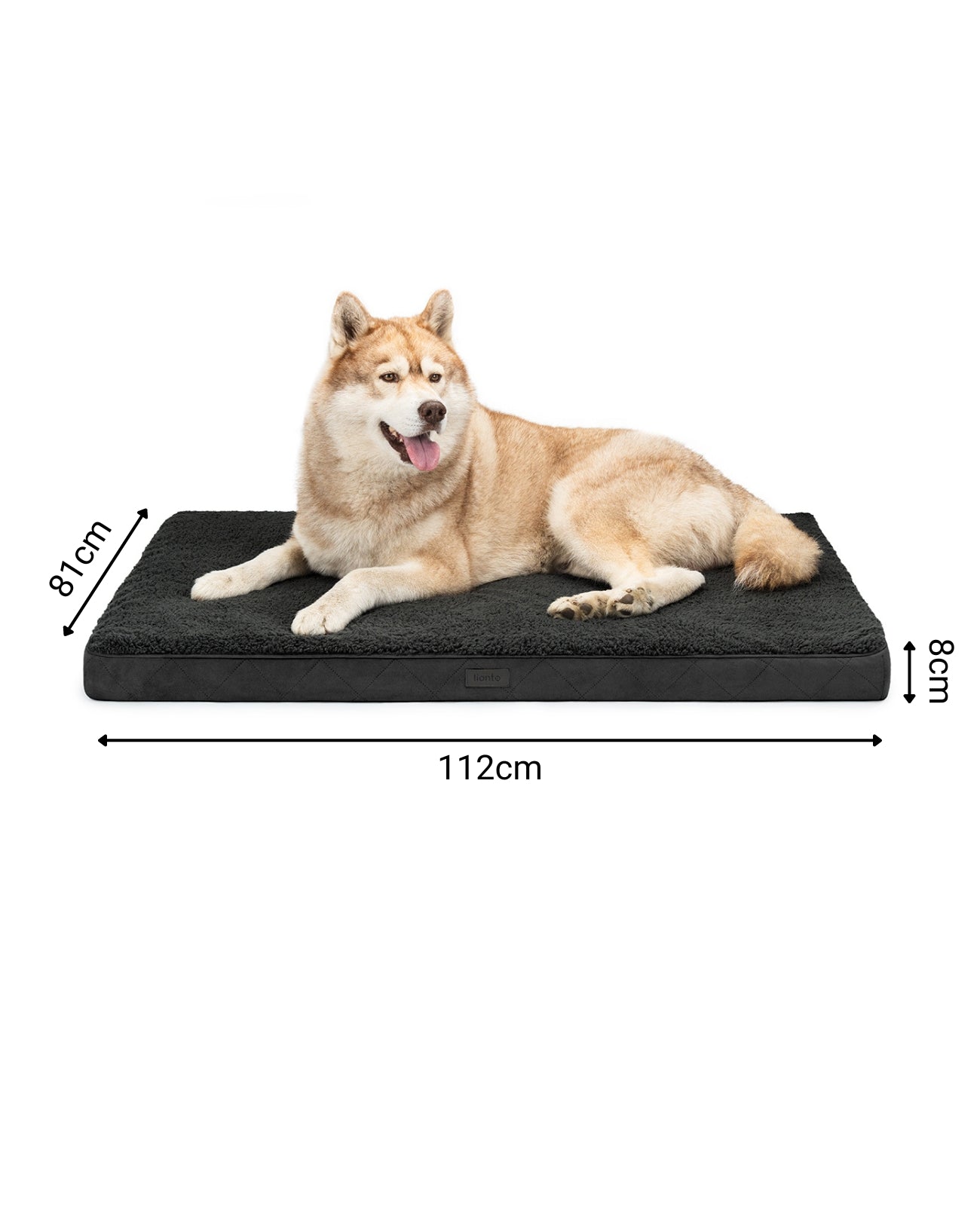 Lit orthopédique pour chien avec peluche