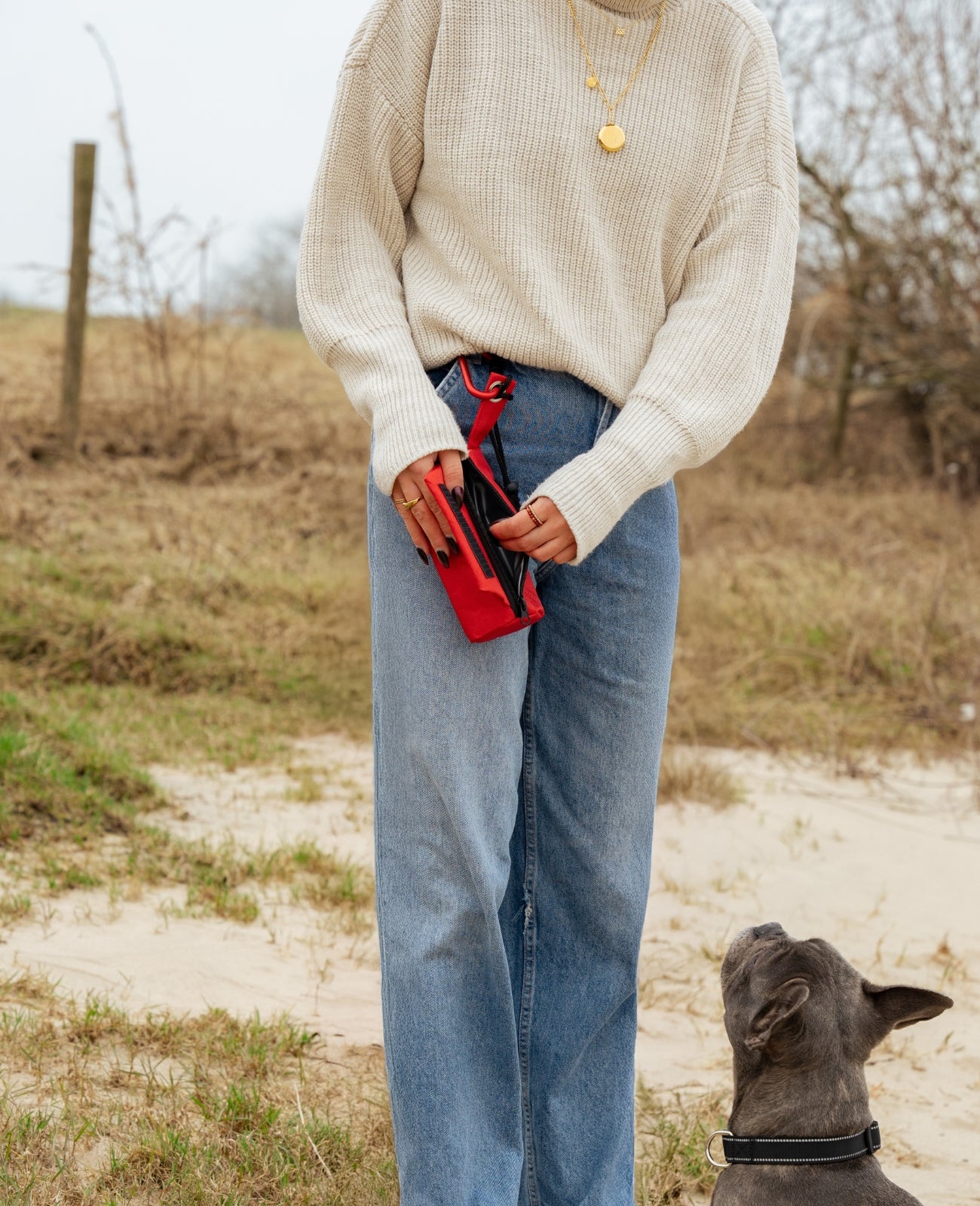 Sac d'alimentation avec cordon