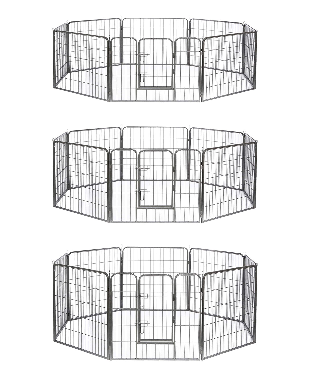 Enclos extérieur en métal pour chiots