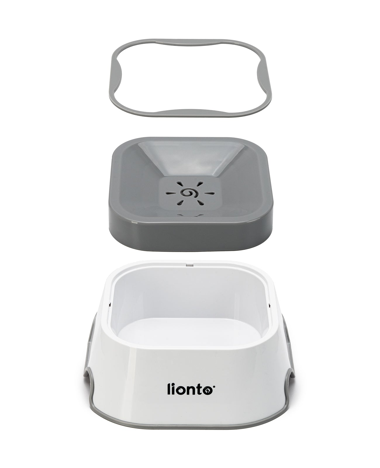 lionto Gamelle à eau pour chien et chats Gamelle anti-salissure, étanche,1 litre