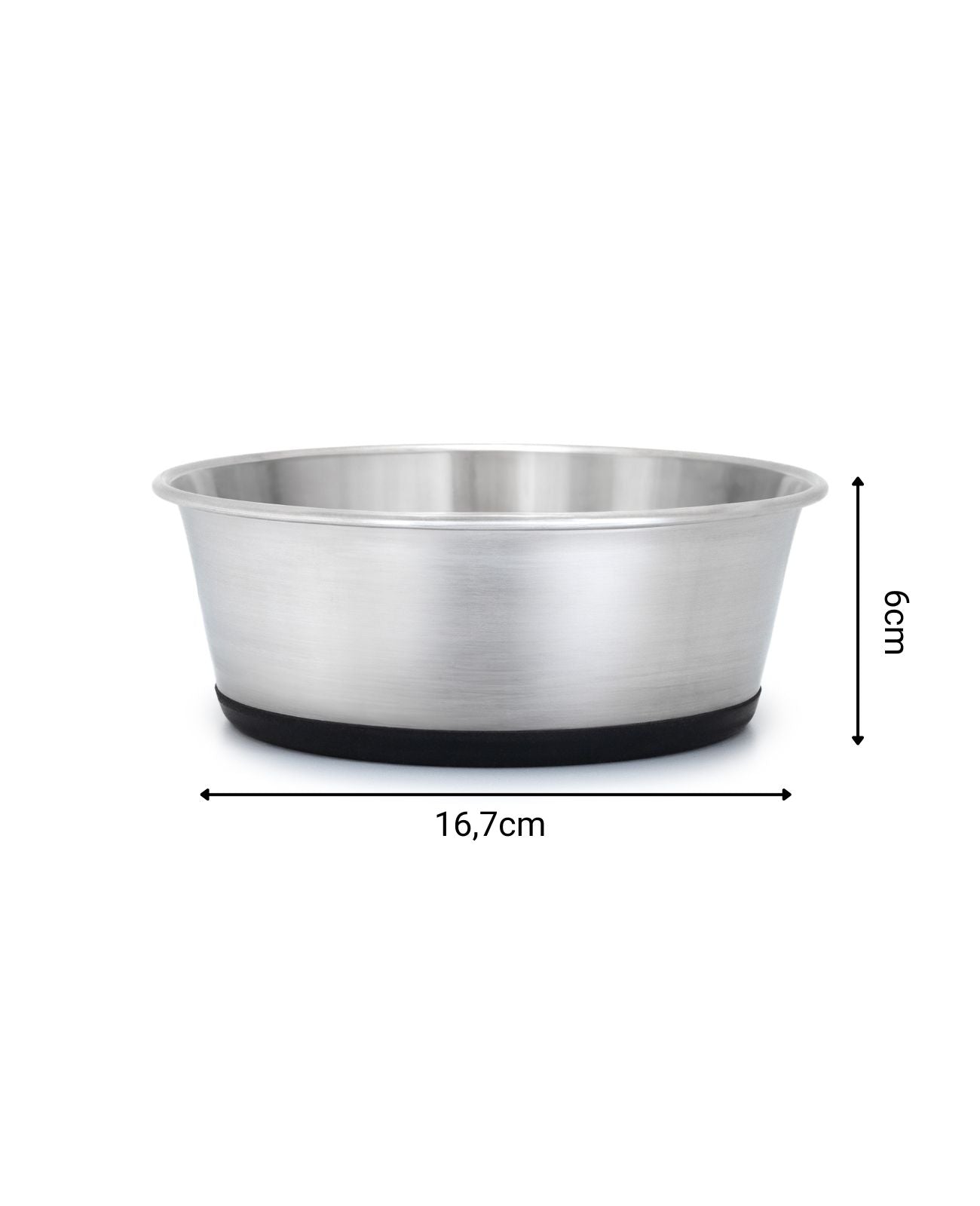 lionto Gamelle en inox, antidérapante, Bol à eau pour chien & chat