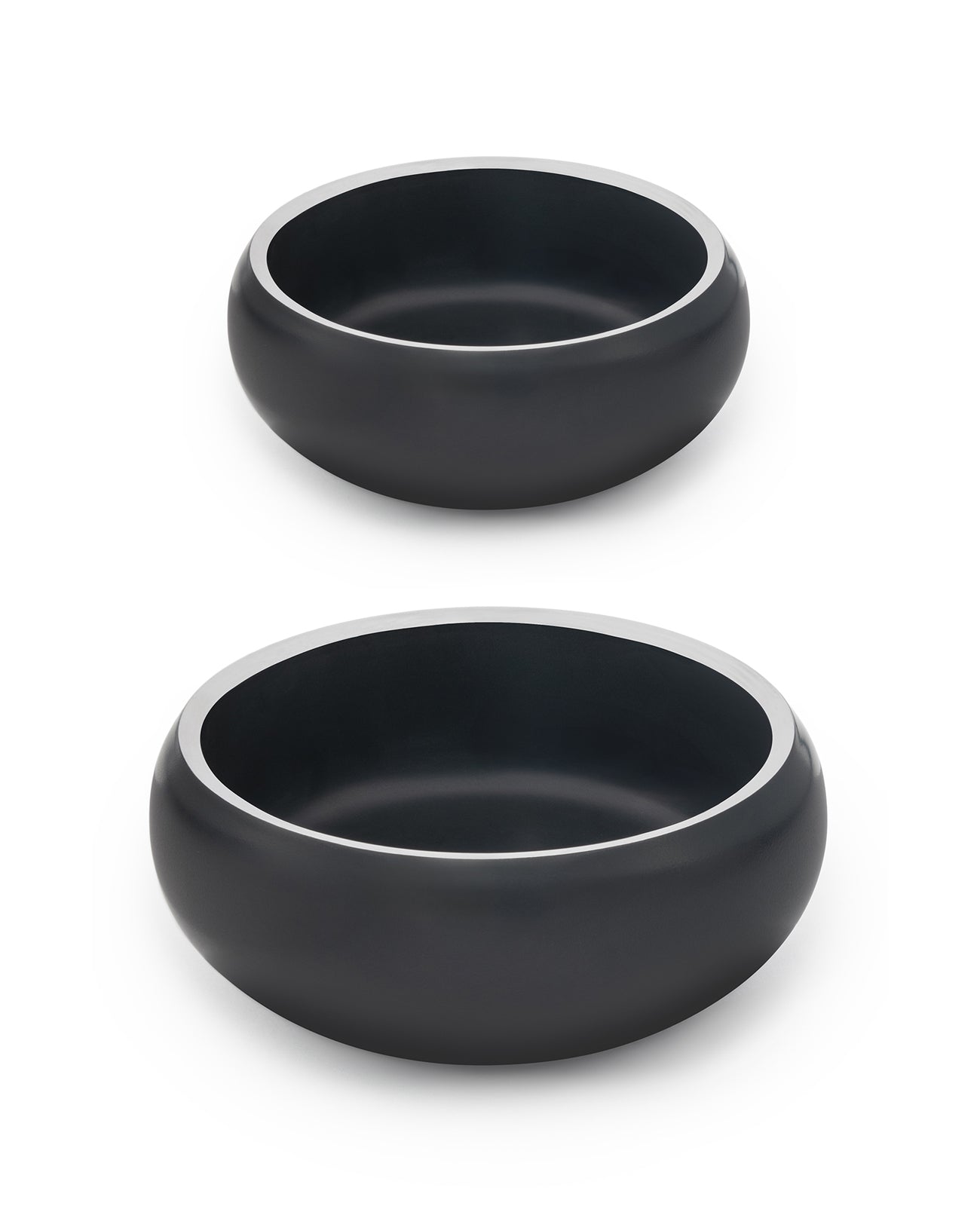 Katzennapf aus Edelstahl, gewölbt