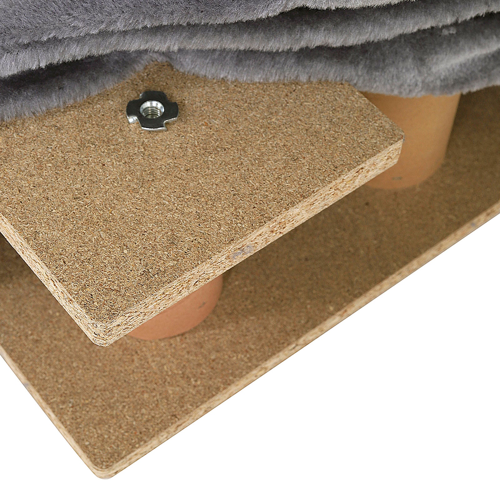 Escalier pour chat avec housse en peluche