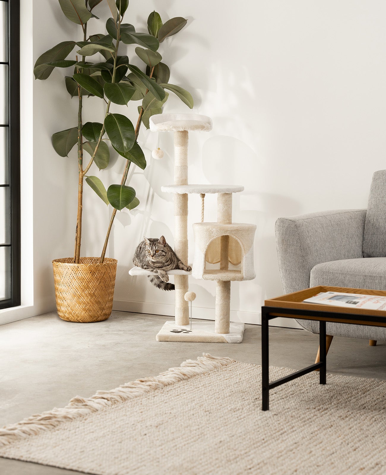 Kratzbaum Höhe 112 cm