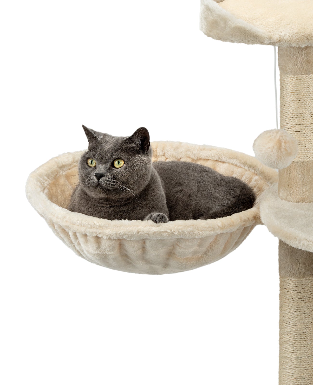lionto Nid d'arbre à chat, 40 cm de diamètre, 15-25 cm de profondeur, différentes couleurs