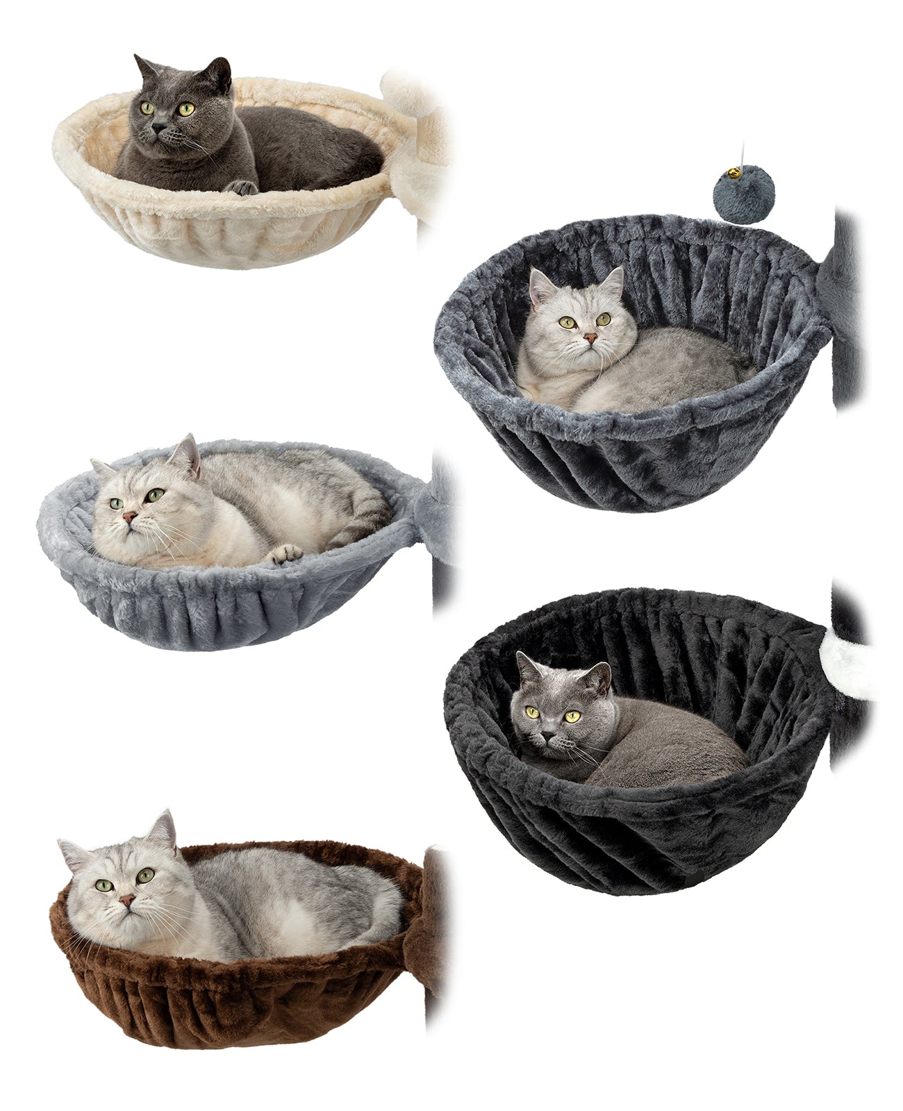 Auge pour griffoir diamètre 40 cm, profondeur 15 - 25 cm, différentes couleurs