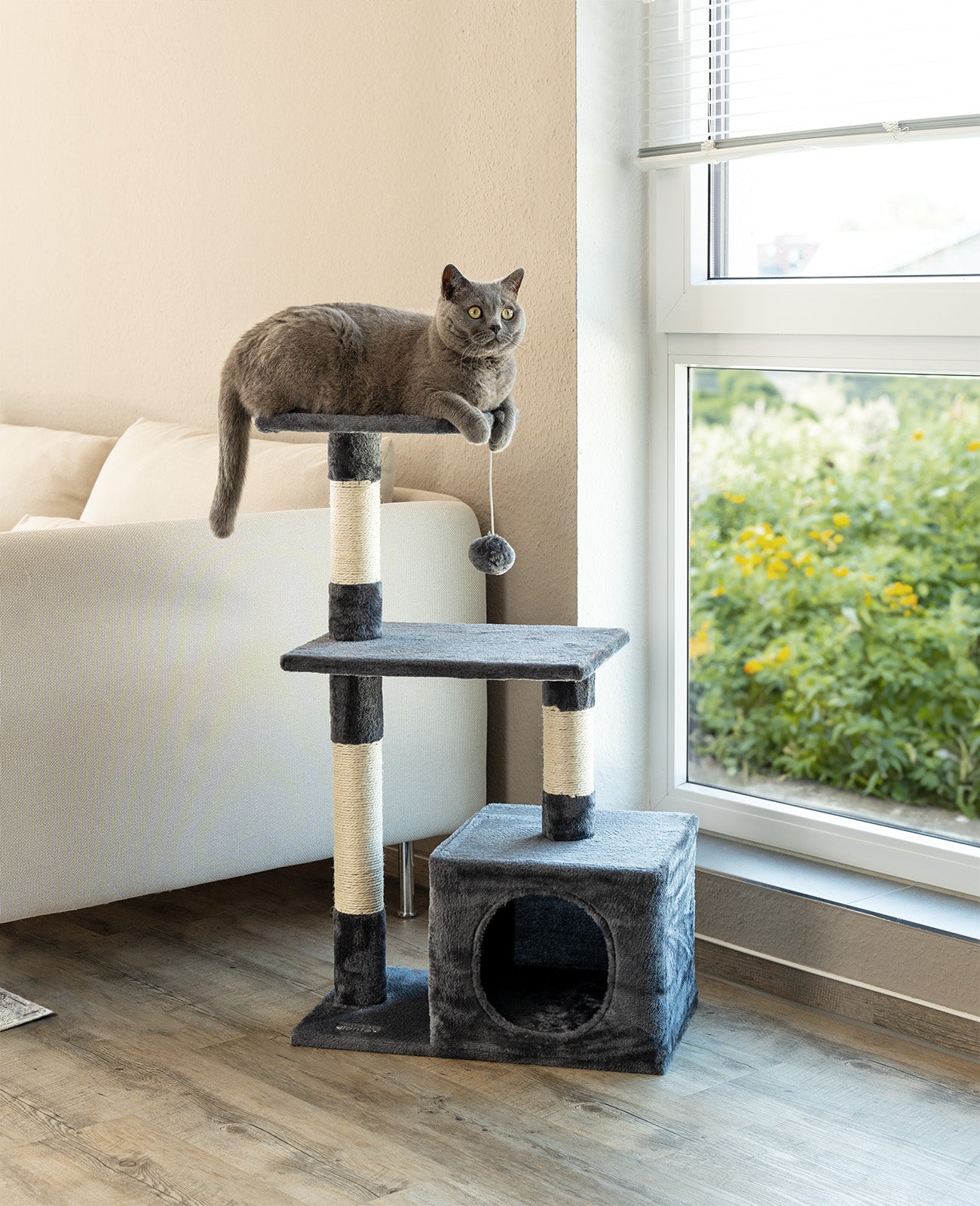 Arbre à chat hauteur 85 cm