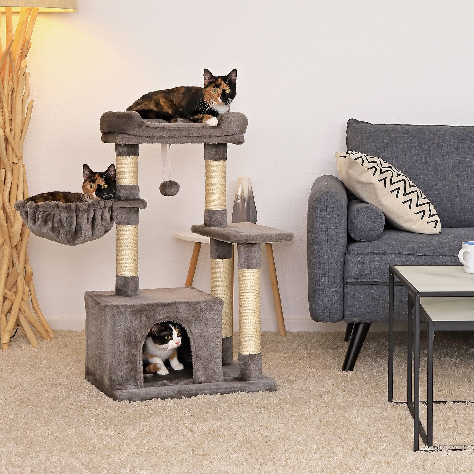 Arbre à chat hauteur 85 cm