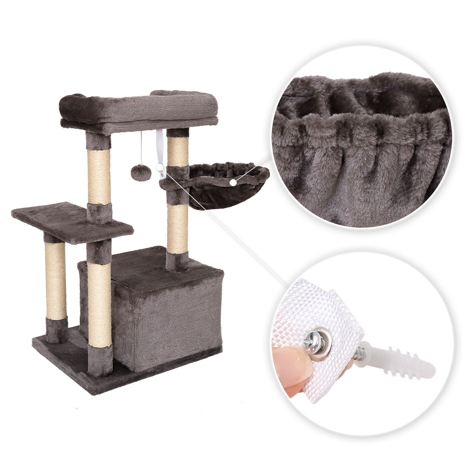 Arbre à chat hauteur 85 cm