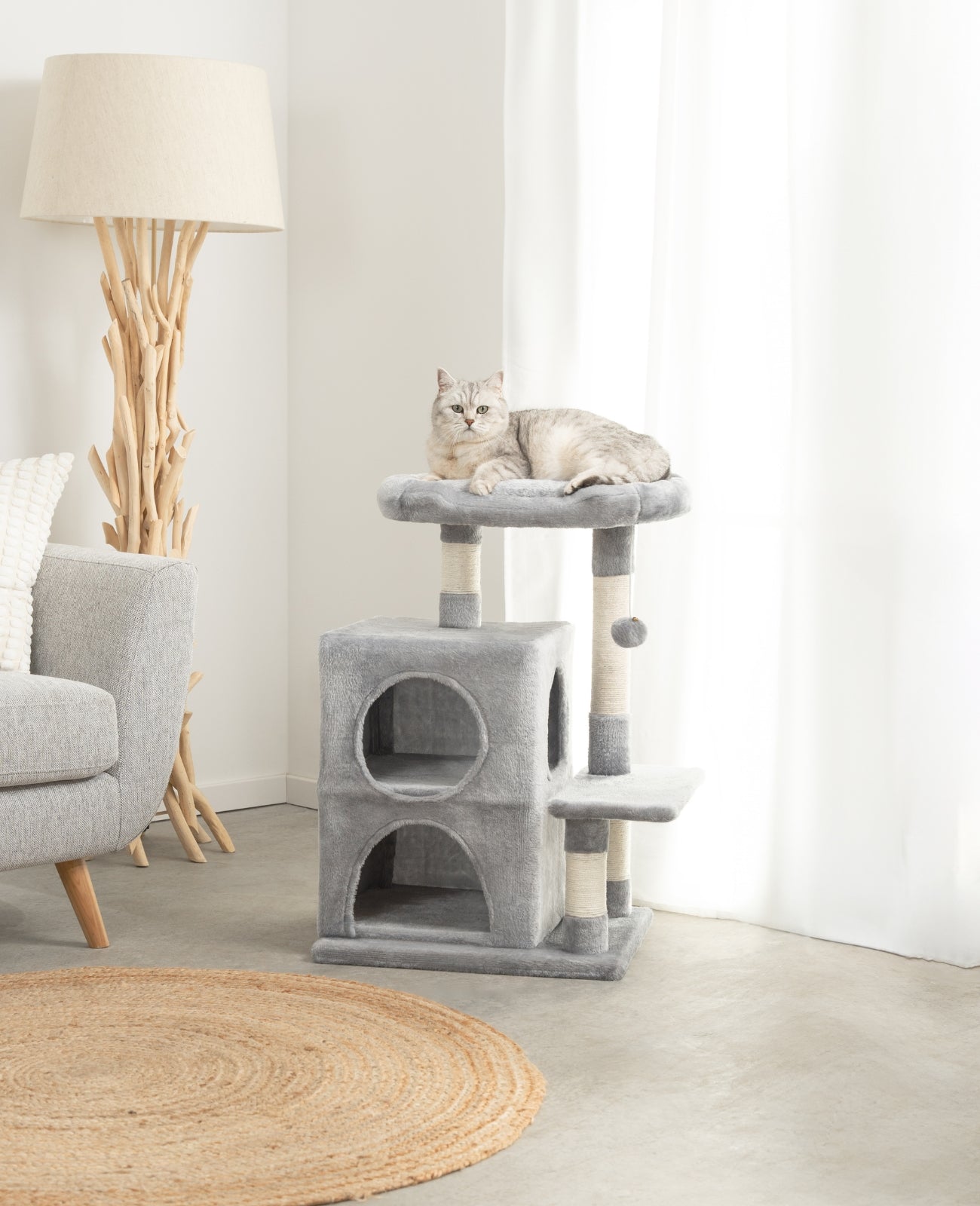 Arbre à chat hauteur 80 cm