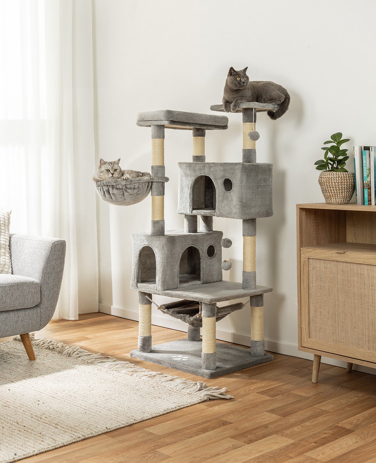 Arbre à chat hauteur 140 cm