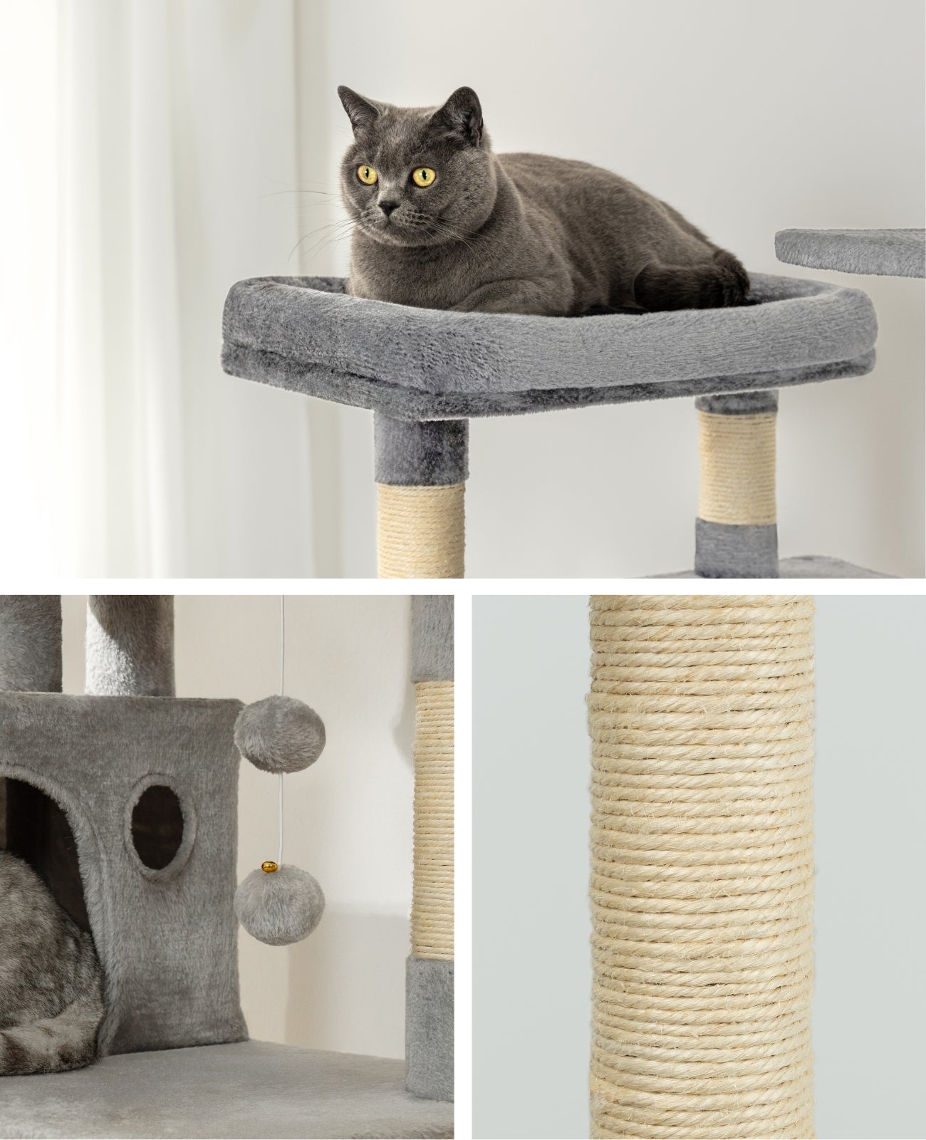 Arbre à chat hauteur 140 cm