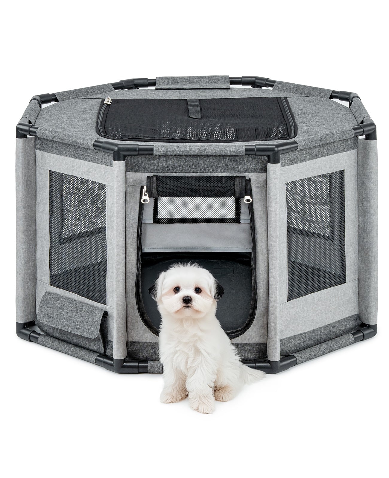 lionto Enclos pour chien en tissu Oxford & filet respirant, 2 tailles