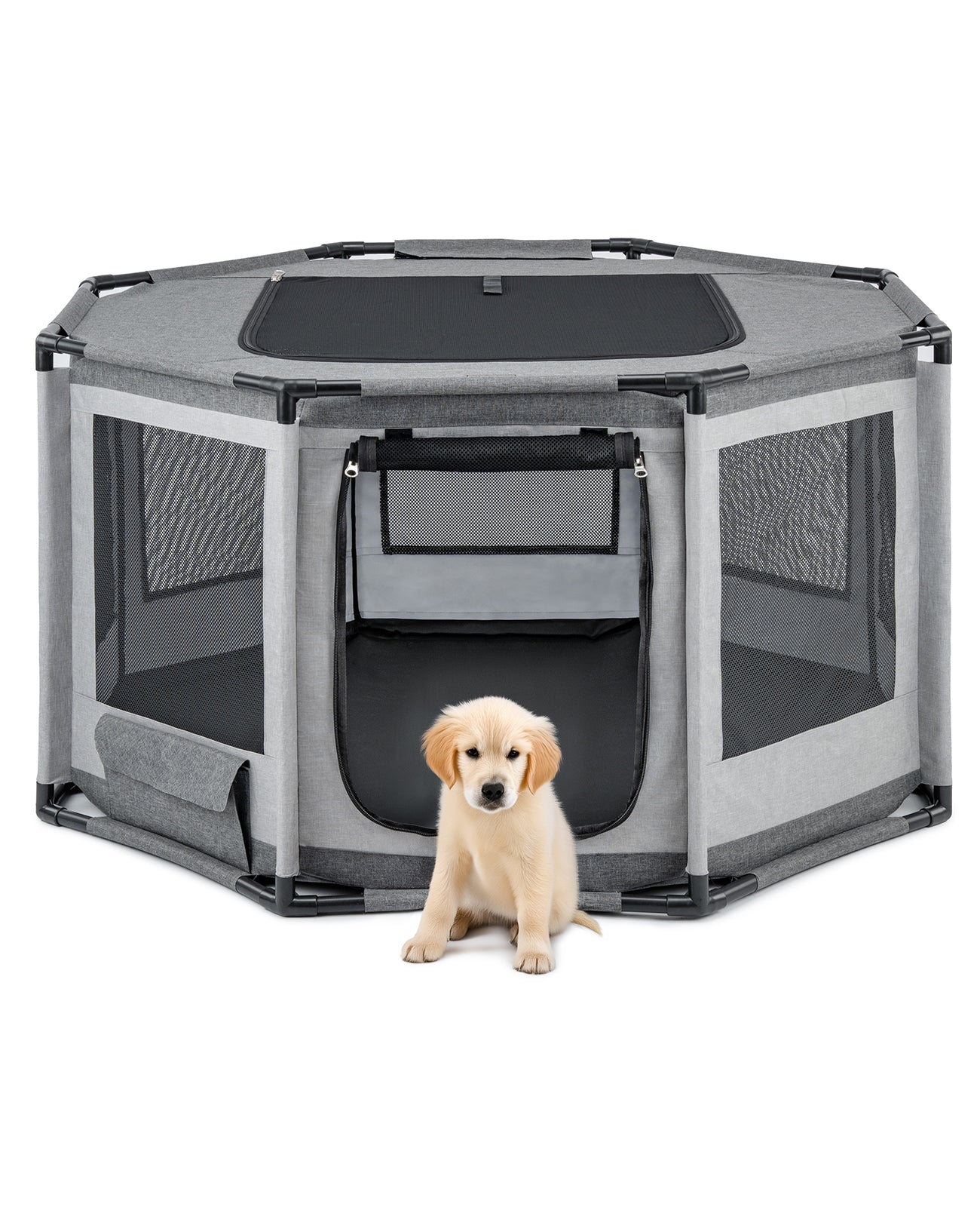 lionto Enclos pour chien en tissu Oxford & filet respirant, 2 tailles