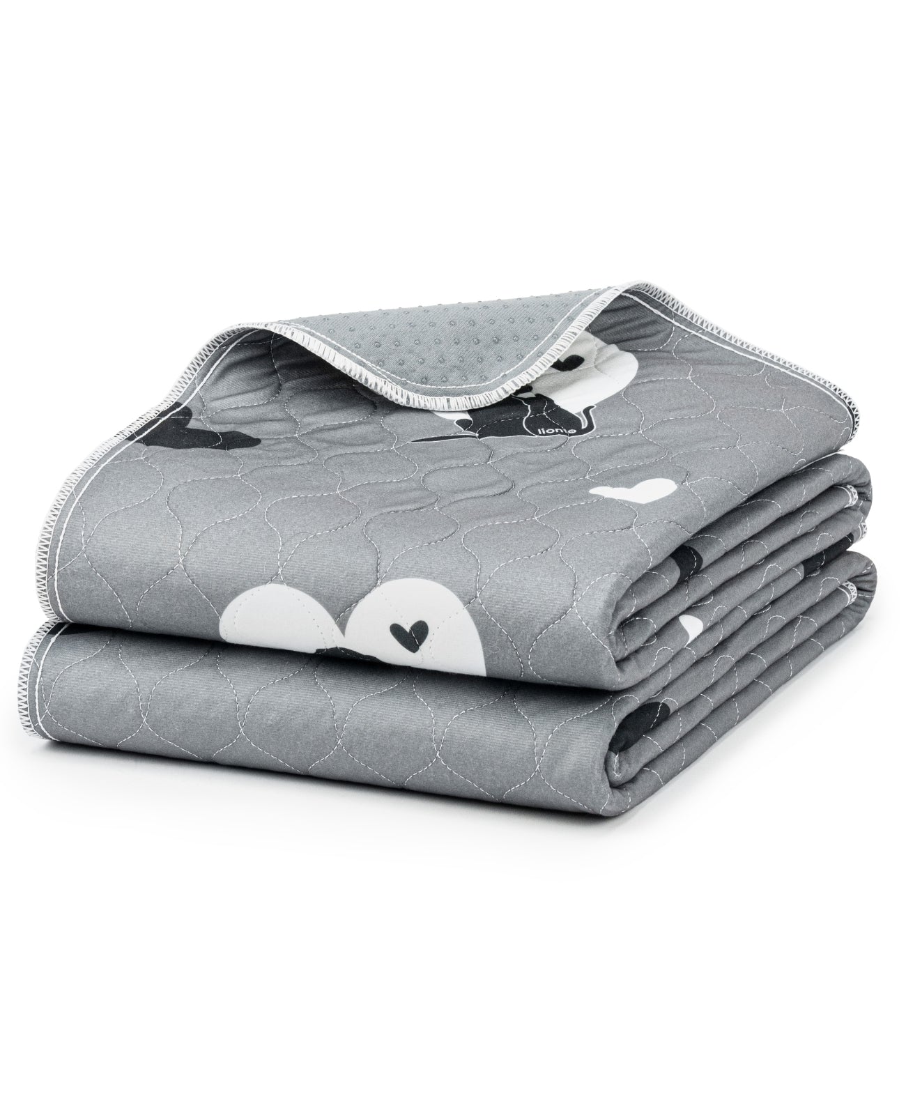 lionto Tapis pour chiots réutilisables, lot de 2, antidérapants,gris