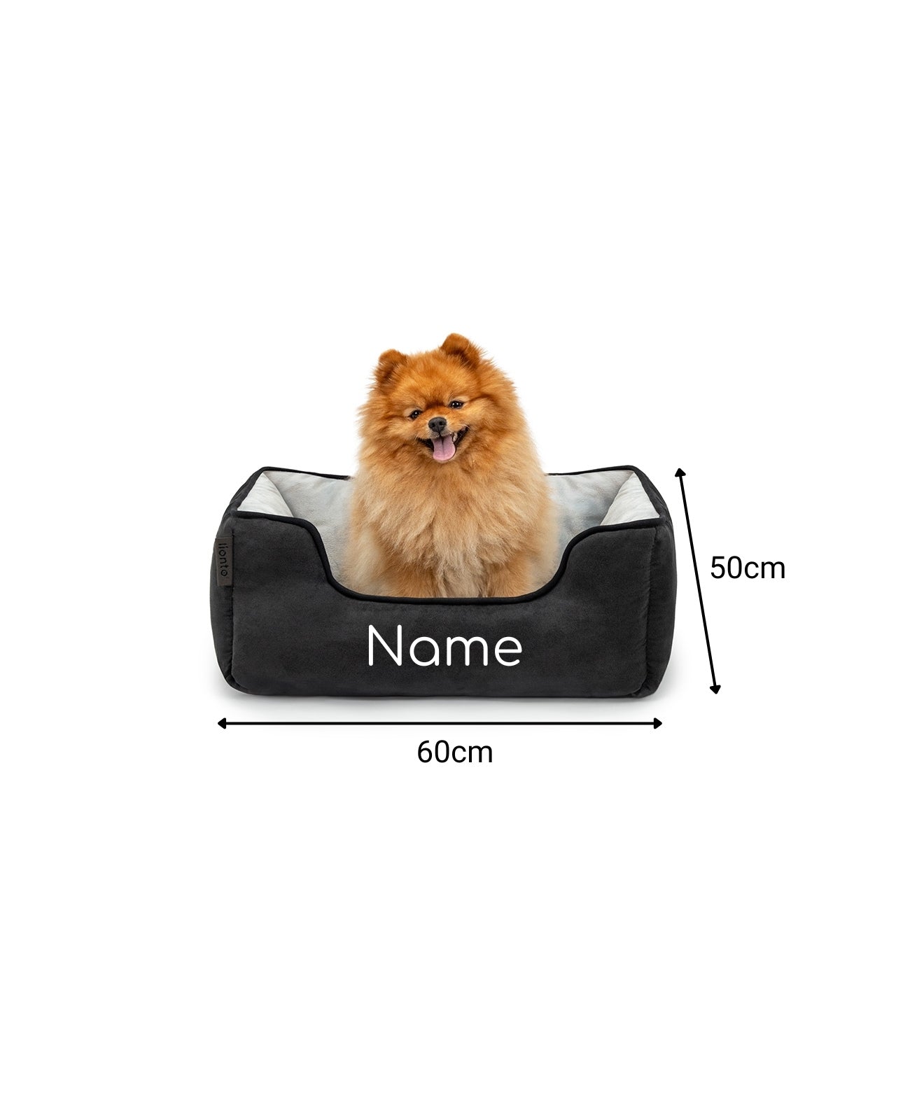 lionto Panier chien 2-en-1 lit chien coussin réversible taille et couleur au choix