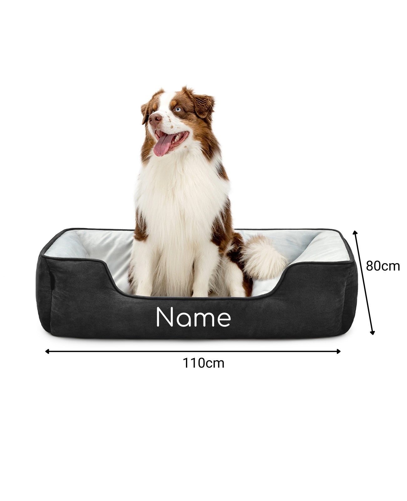 lionto Panier chien 2-en-1 lit chien coussin réversible taille et couleur au choix