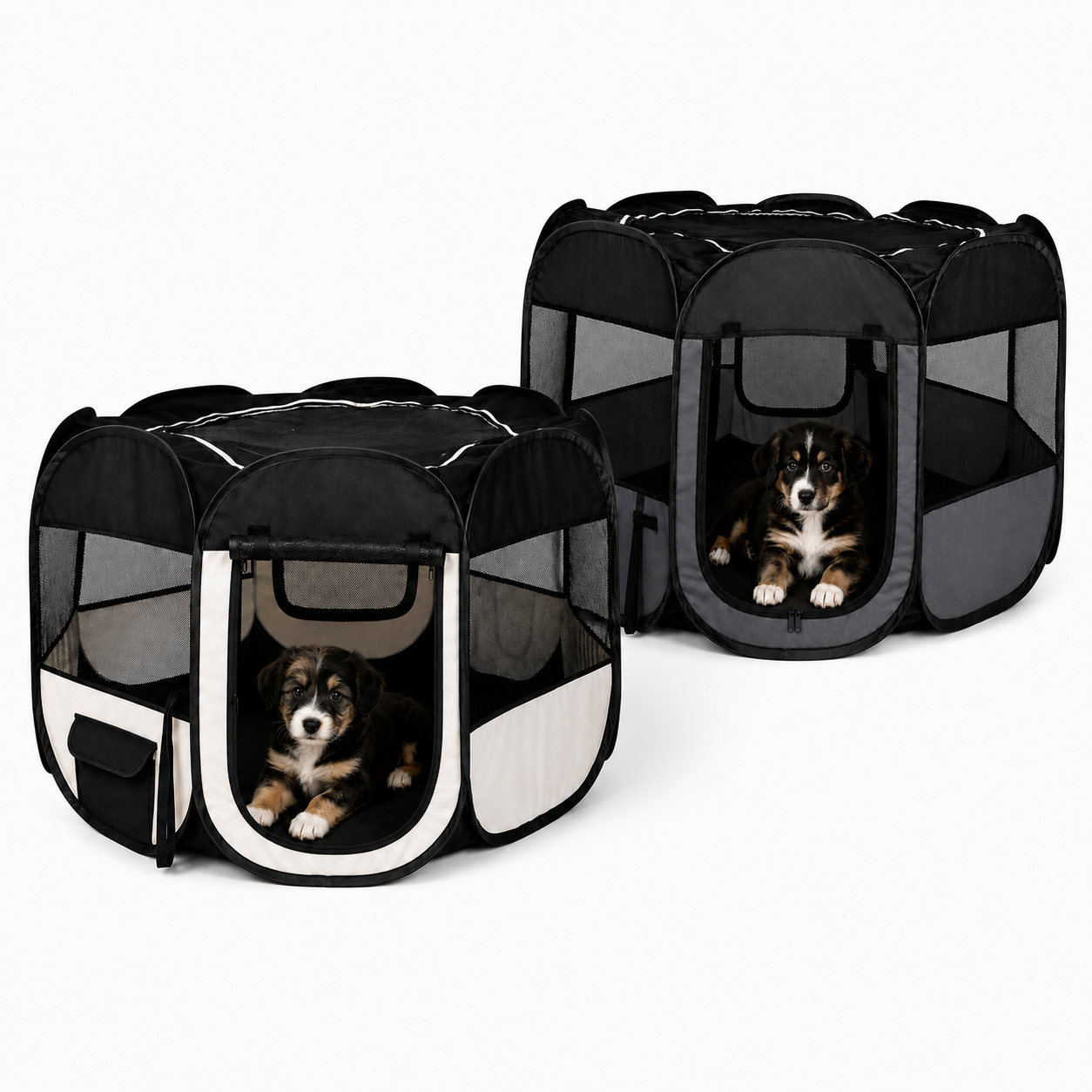 lionto parc pour chiots en tissu Oxford, enclos pliable, couleur au choix