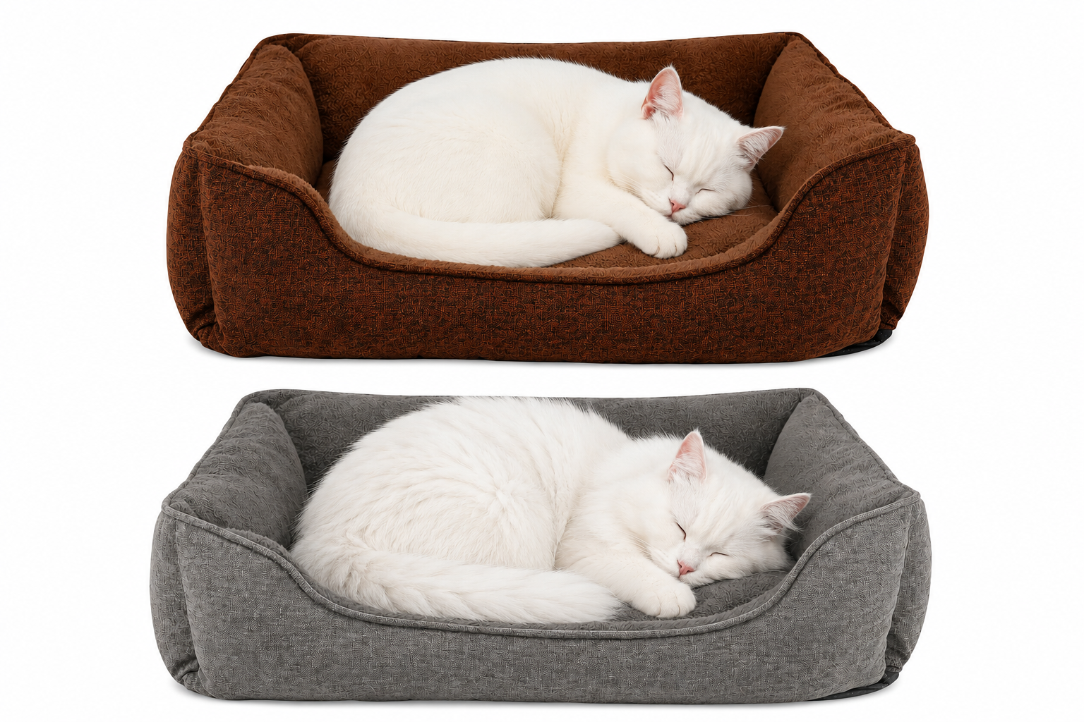 lionto Panier chat moucheté coussin chat corbeille chat housse amovible