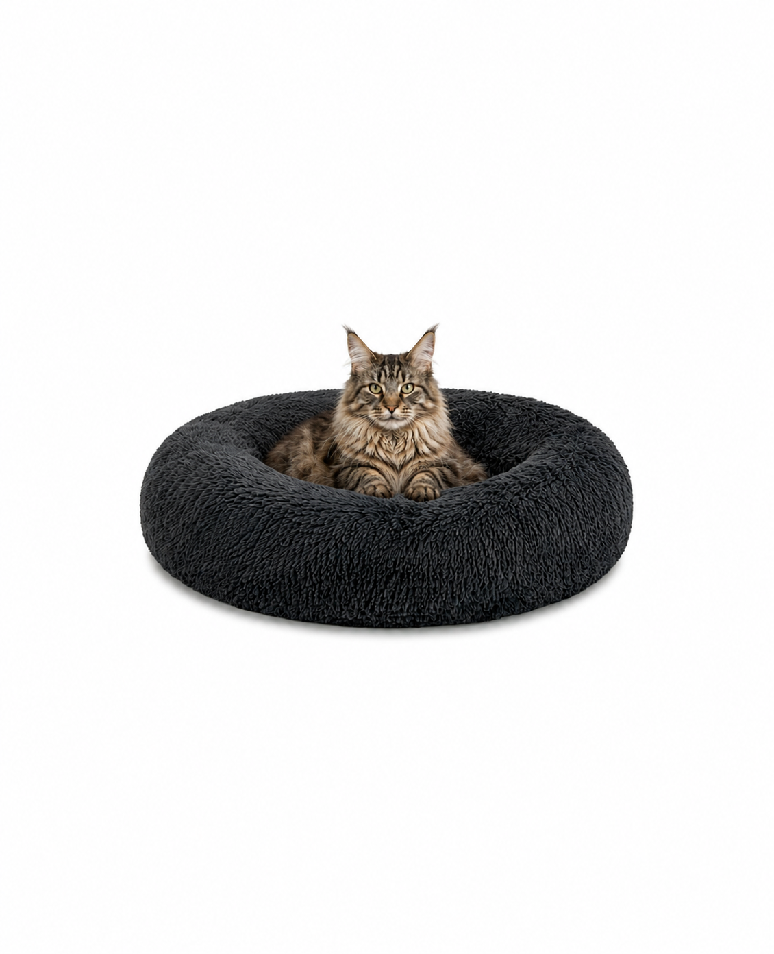 lionto Panier rond chat coussin chat panier donut choix de la taille et couleur