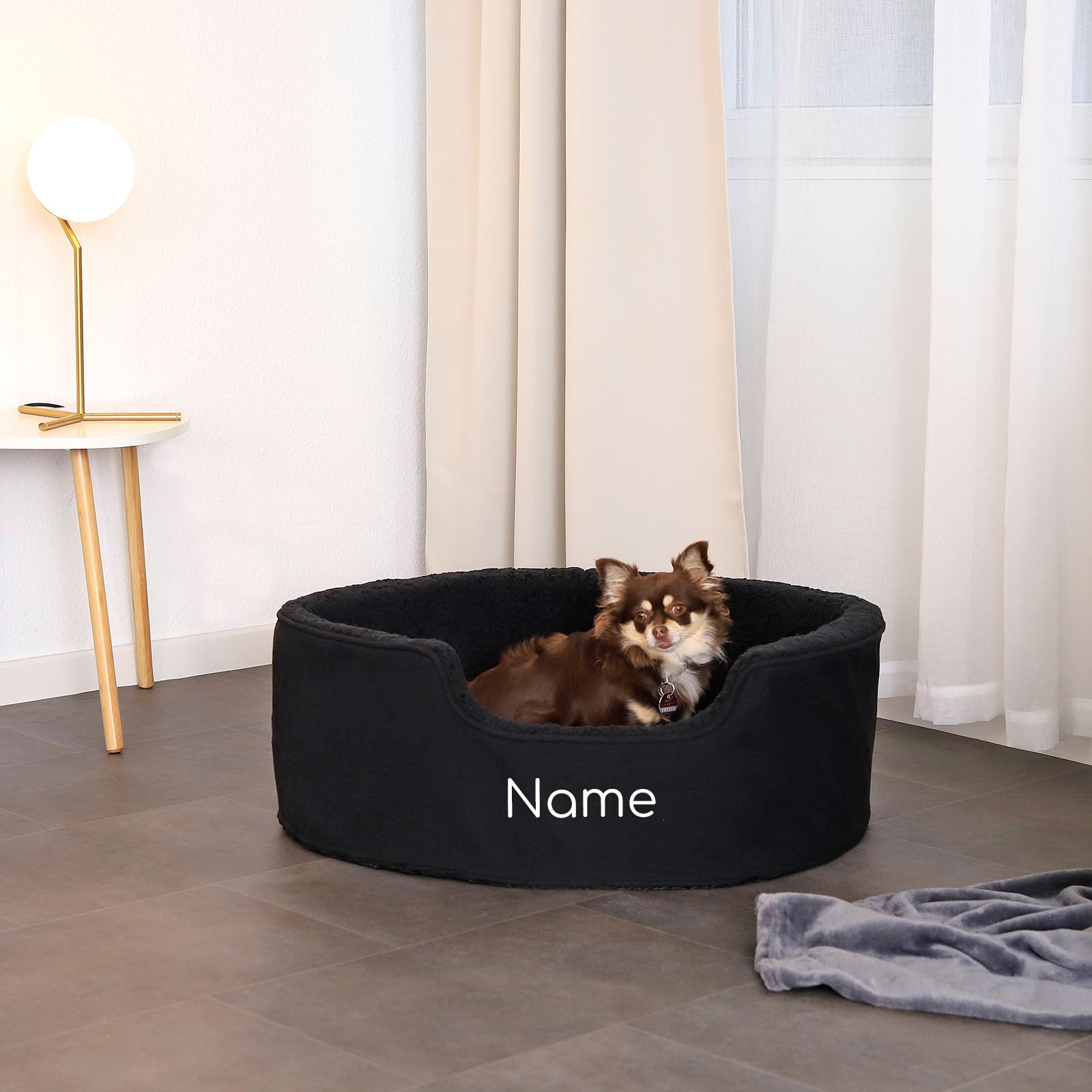 Lit pour animaux de compagnie en peluche personnalisé