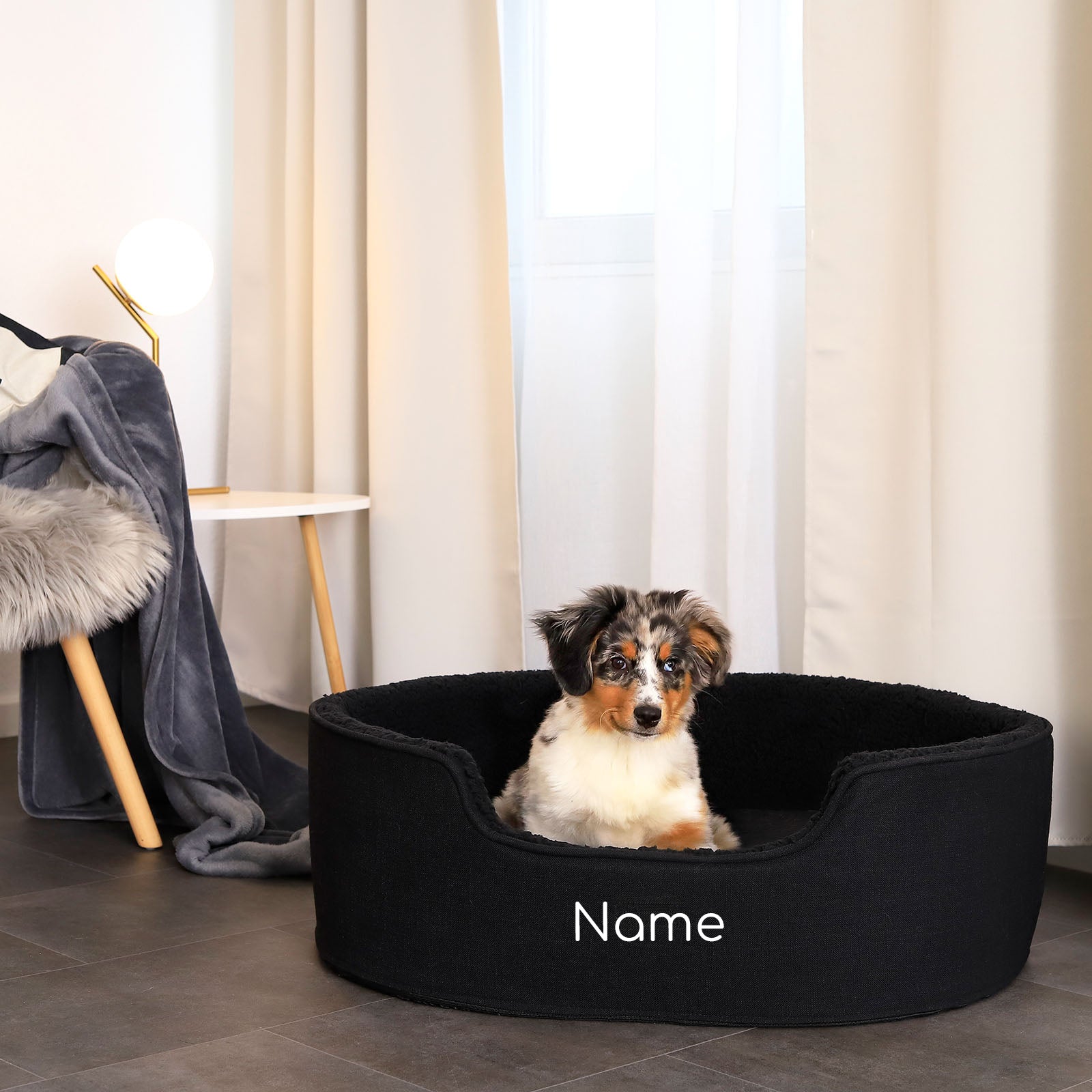 Lit pour animaux de compagnie en peluche personnalisé