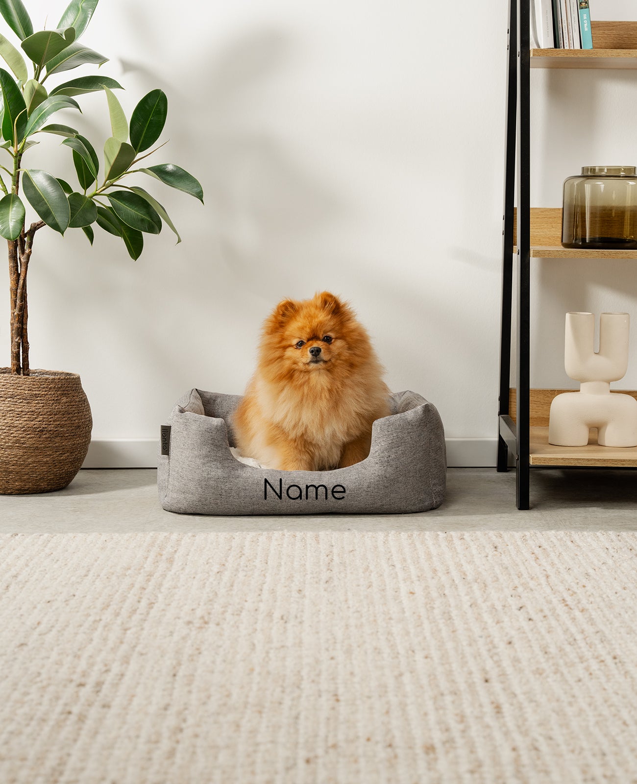 Lit pour animaux de compagnie avec oreiller câlin, personnalisé