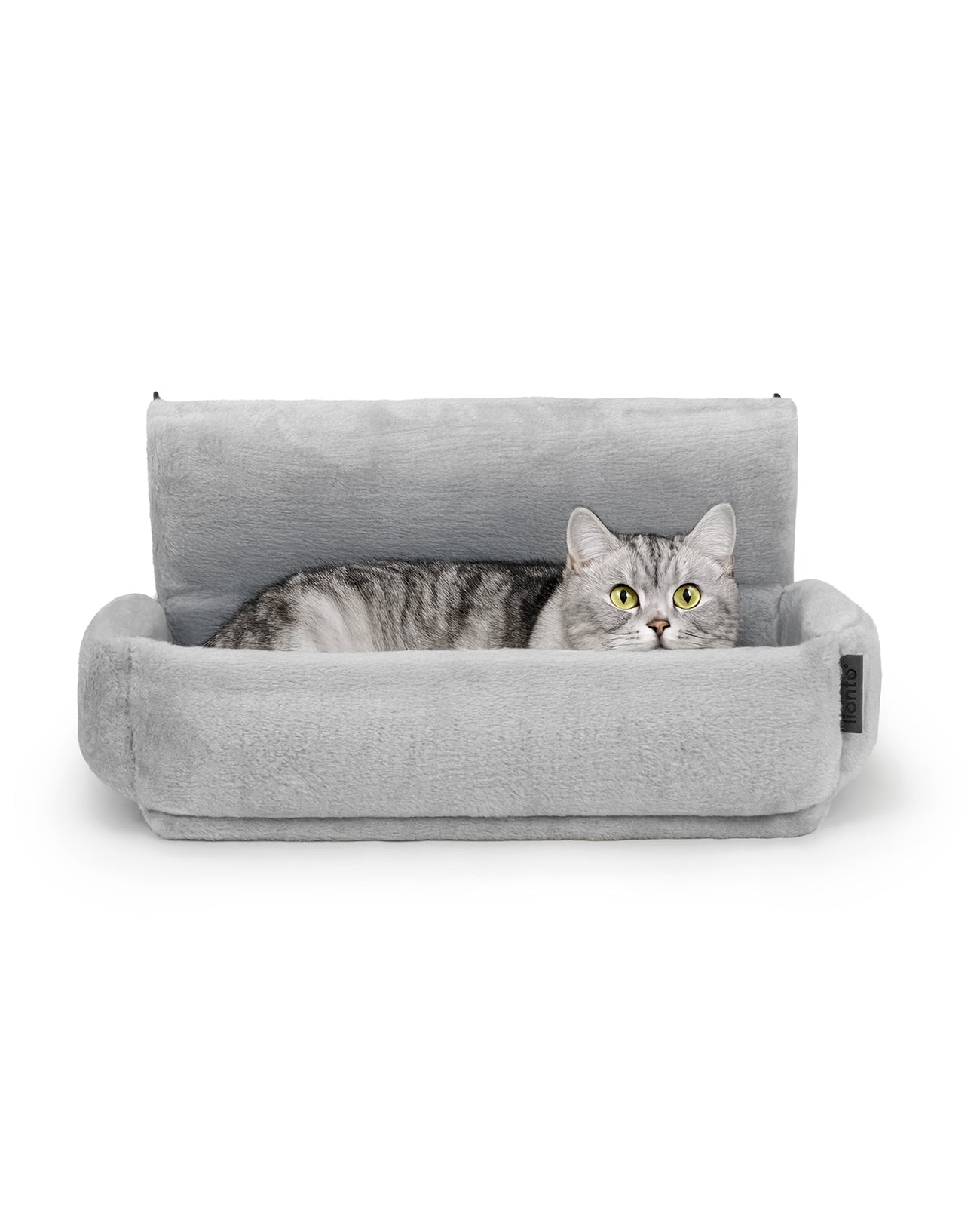 Chaise longue chauffante en peluche pour chat