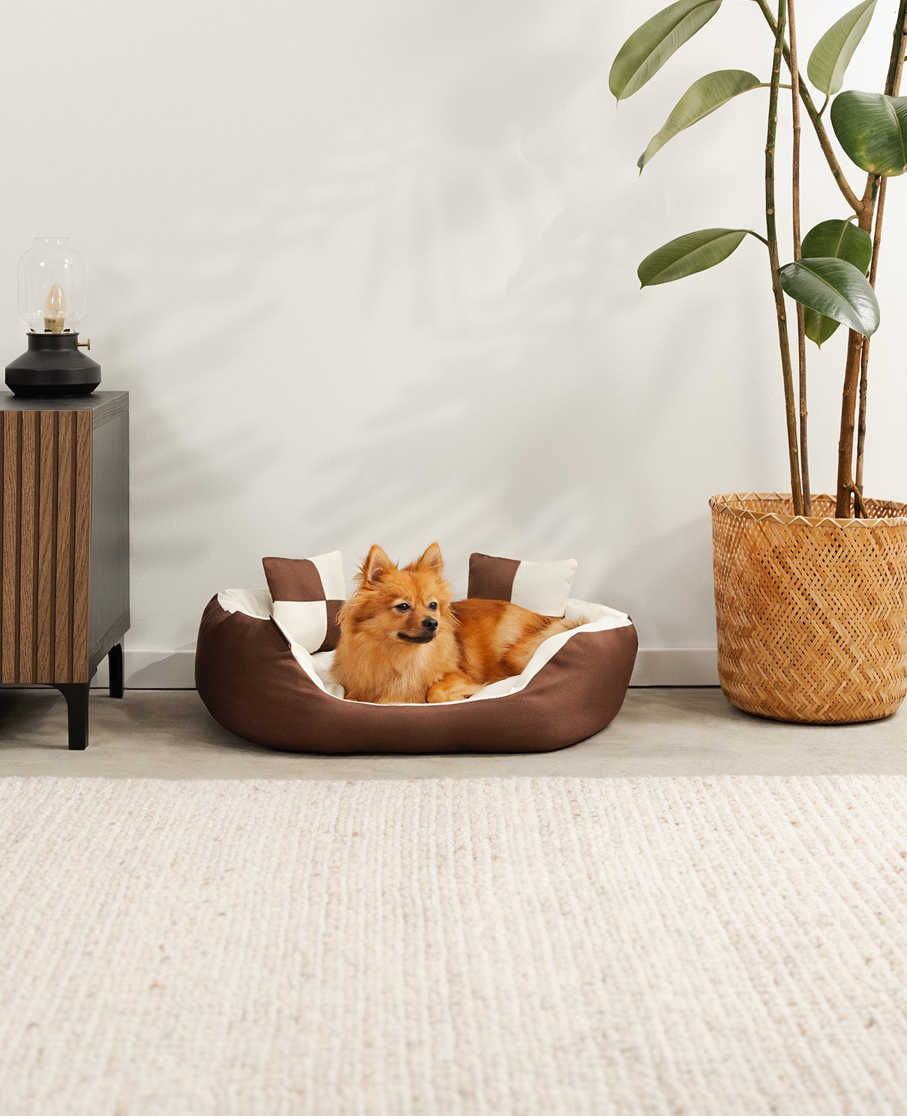 Lit pour chien 4 en 1 avec coussin réversible