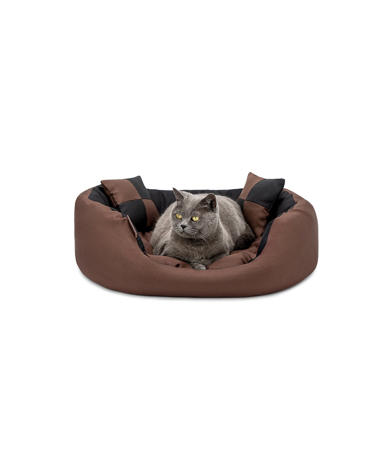lionto Lit pour chat Coussin pour chat marron/beige