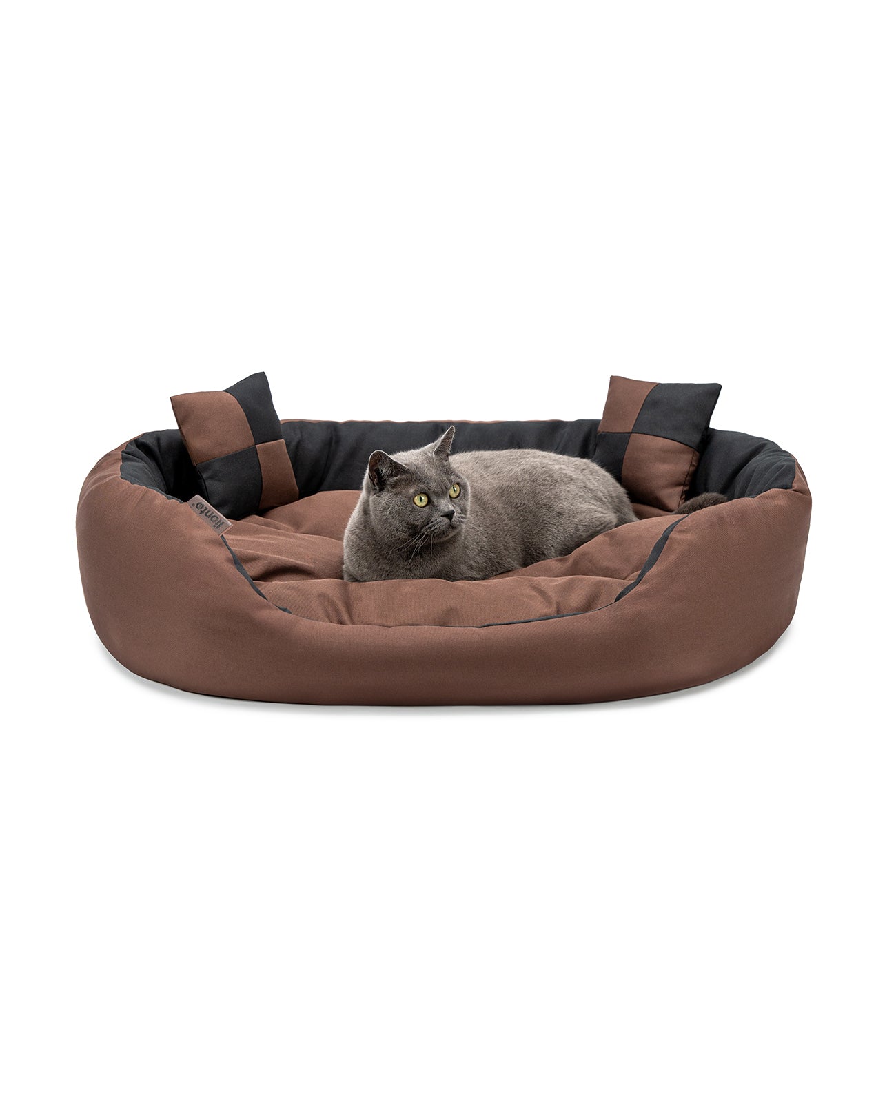 lionto Lit pour chat Coussin pour chat marron/beige