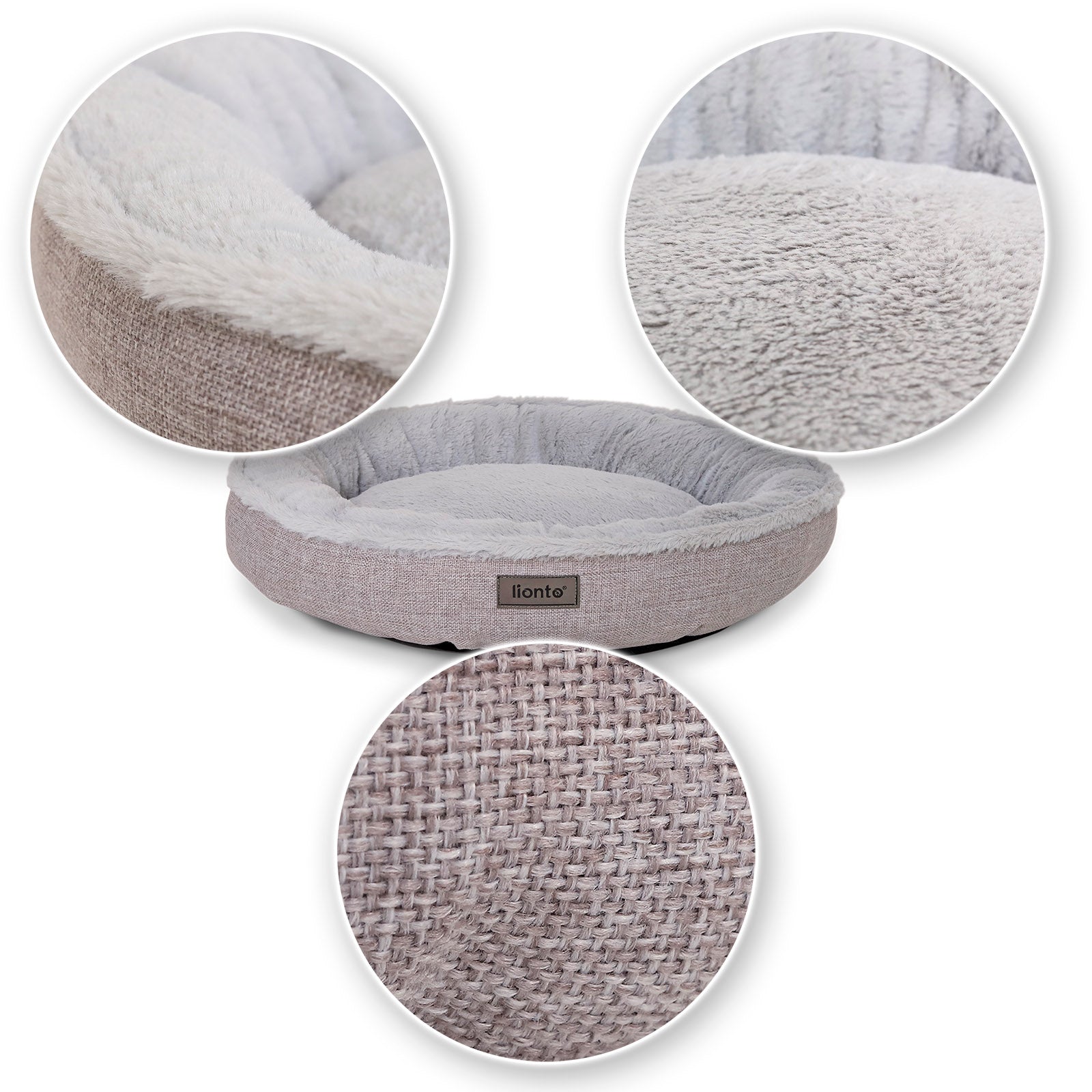 lionto Lit chat rond coussin chat panier chat panier chat donut div. variantes