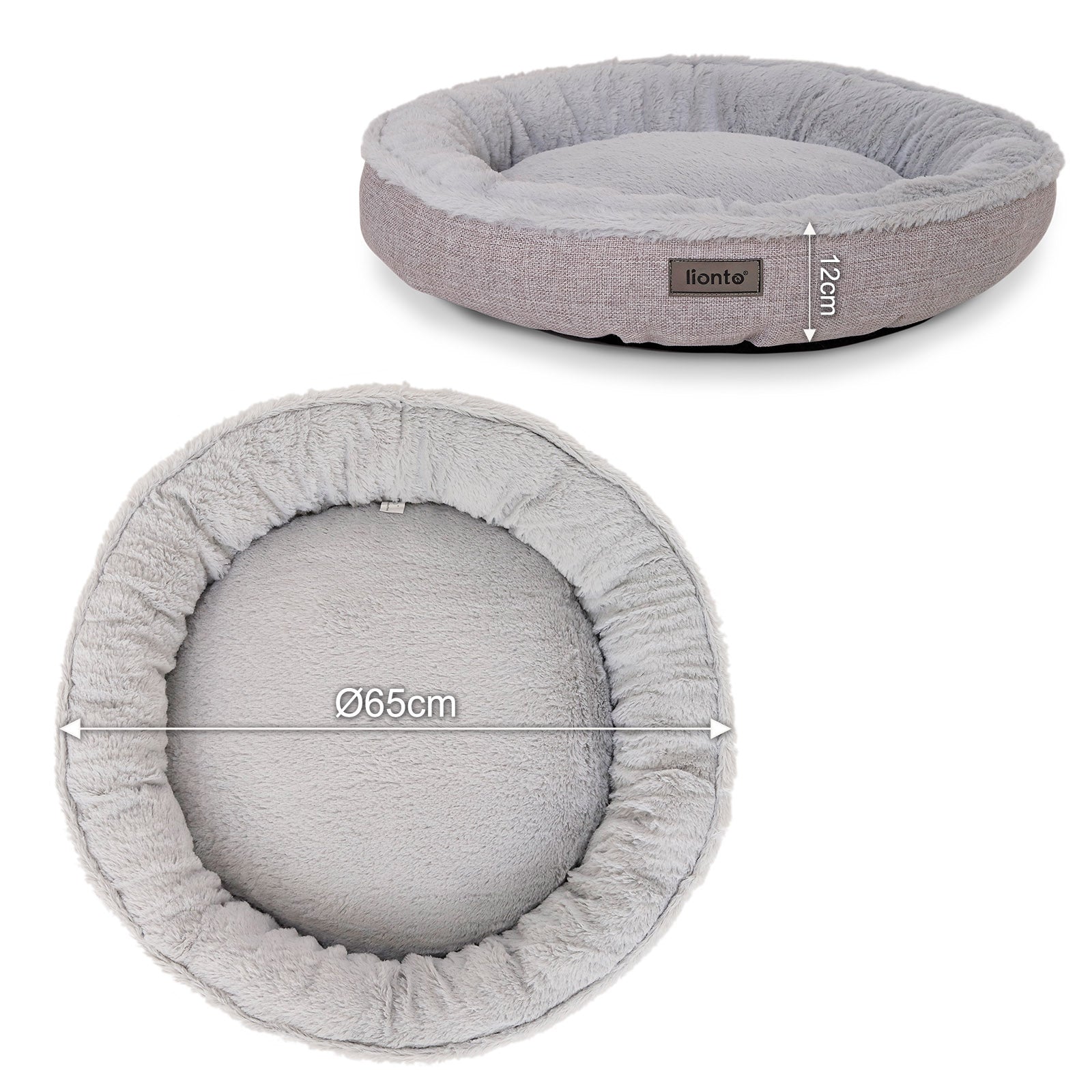 lionto Lit chat rond coussin chat panier chat panier chat donut div. variantes