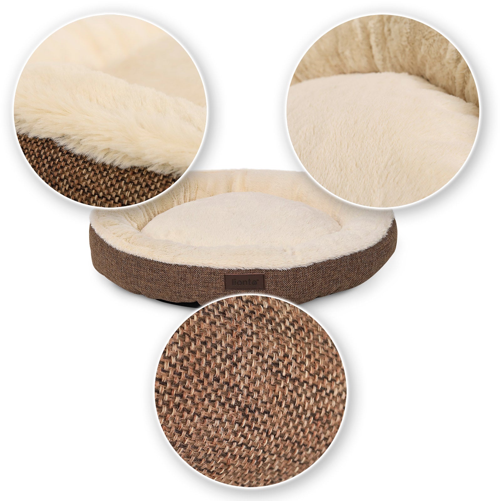lionto Lit chat rond coussin chat panier chat panier chat donut div. variantes