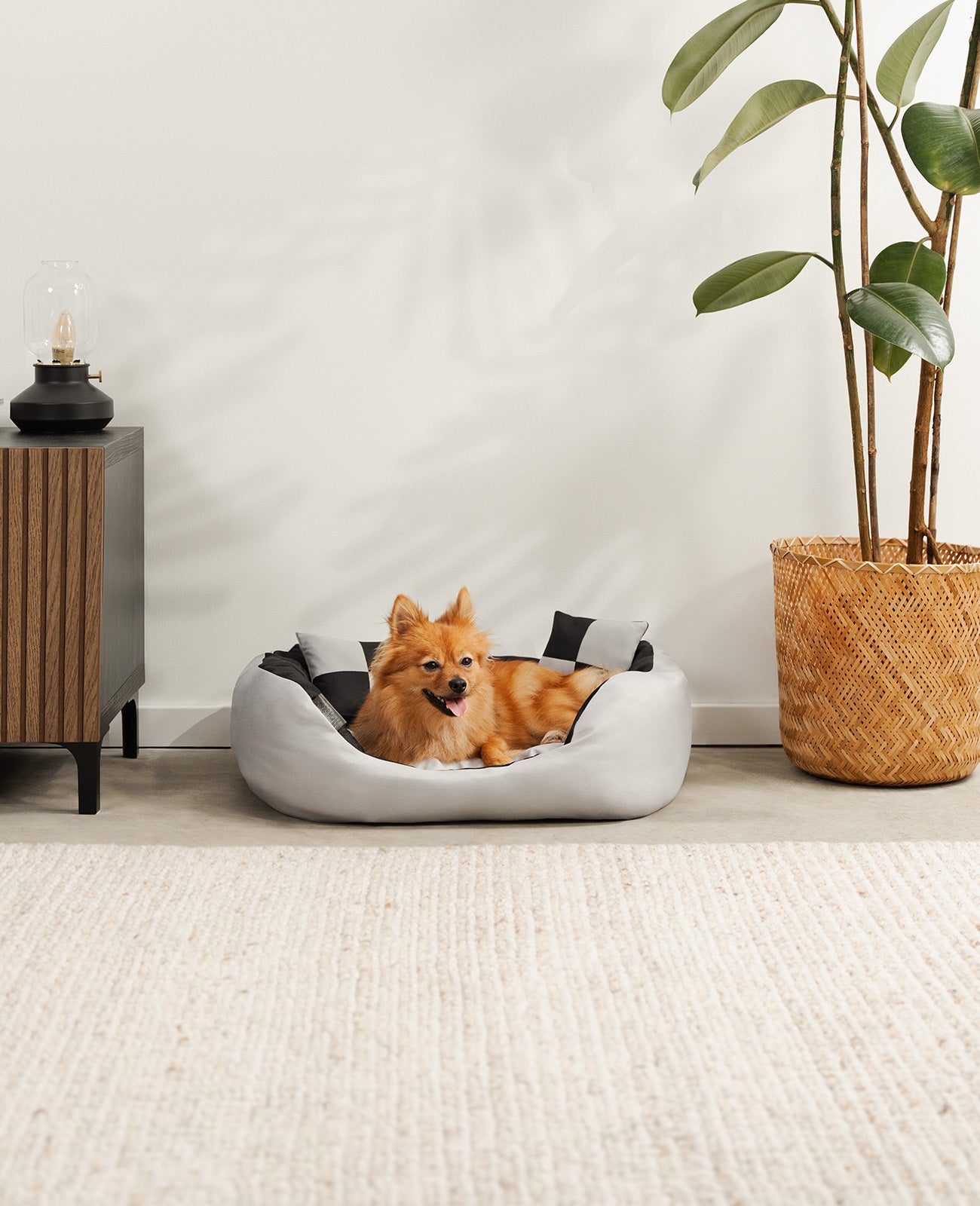 Lit pour chien 4 en 1 avec coussin réversible