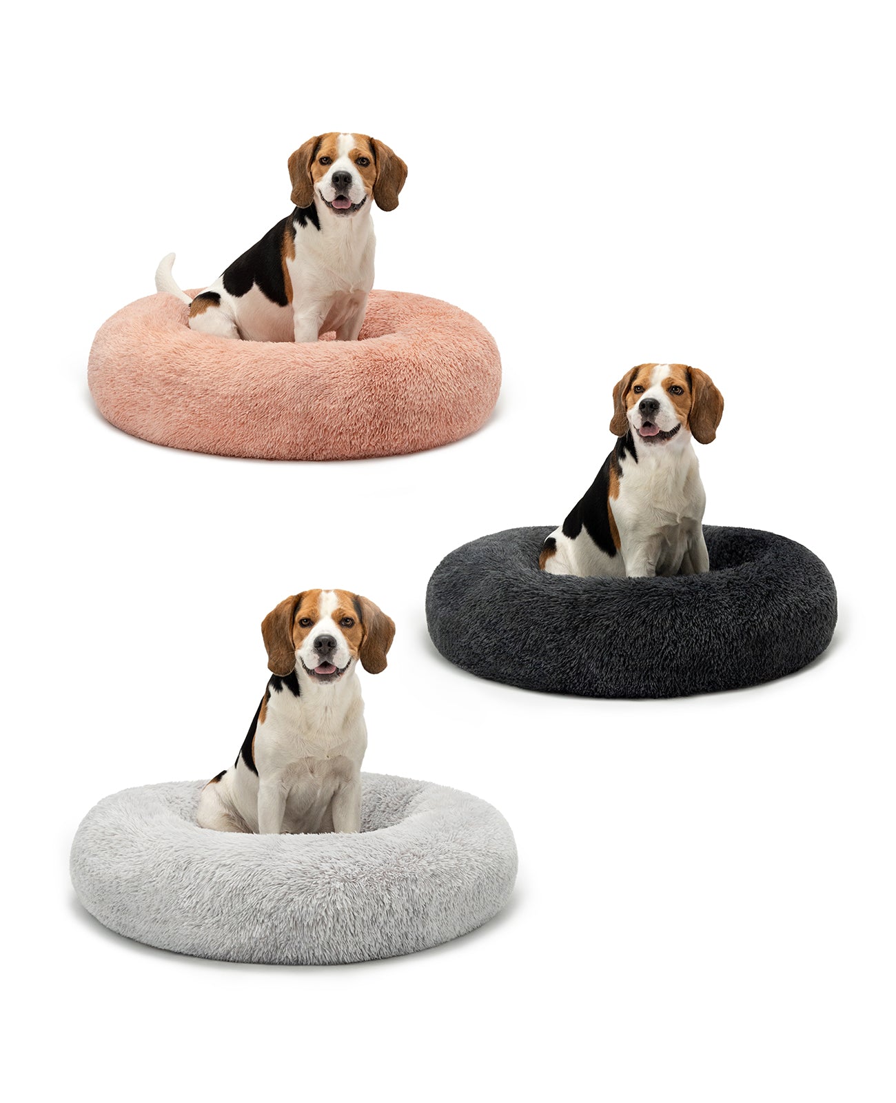 lionto Panier rond chien coussin chat panier donut choix de la taille et couleur