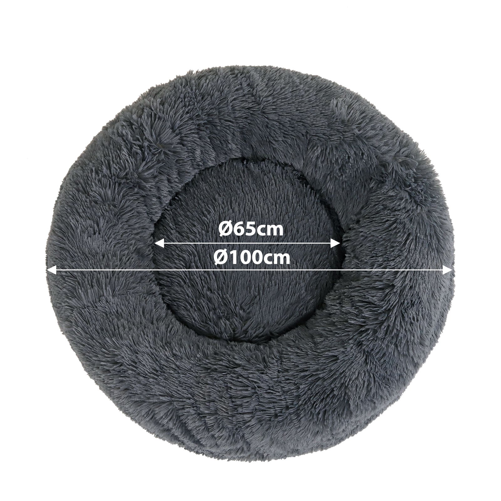 lionto Panier rond chien coussin chat panier donut choix de la taille et couleur