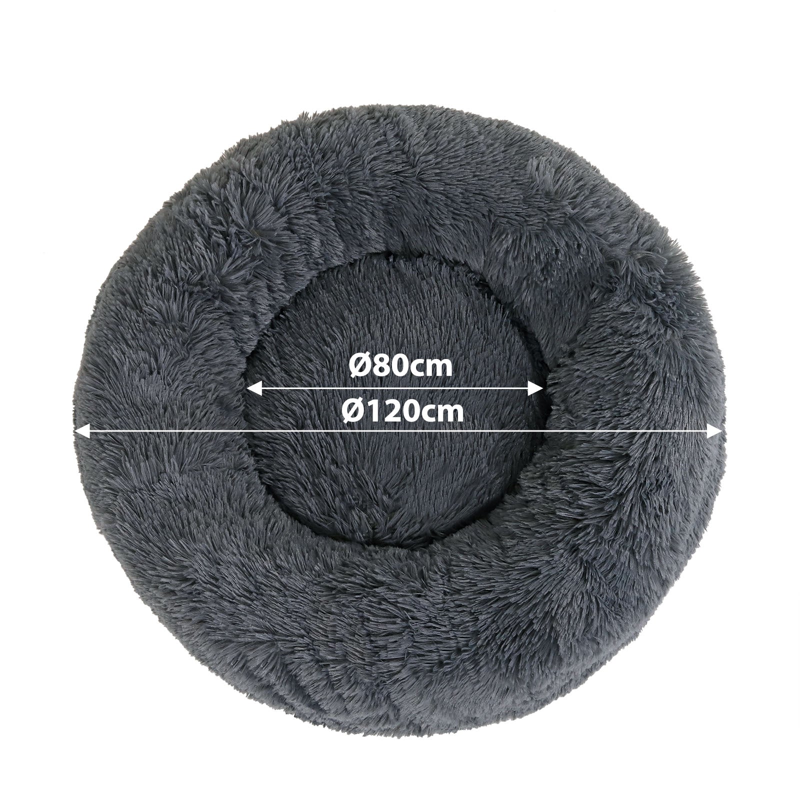 lionto Panier rond chien coussin chat panier donut choix de la taille et couleur